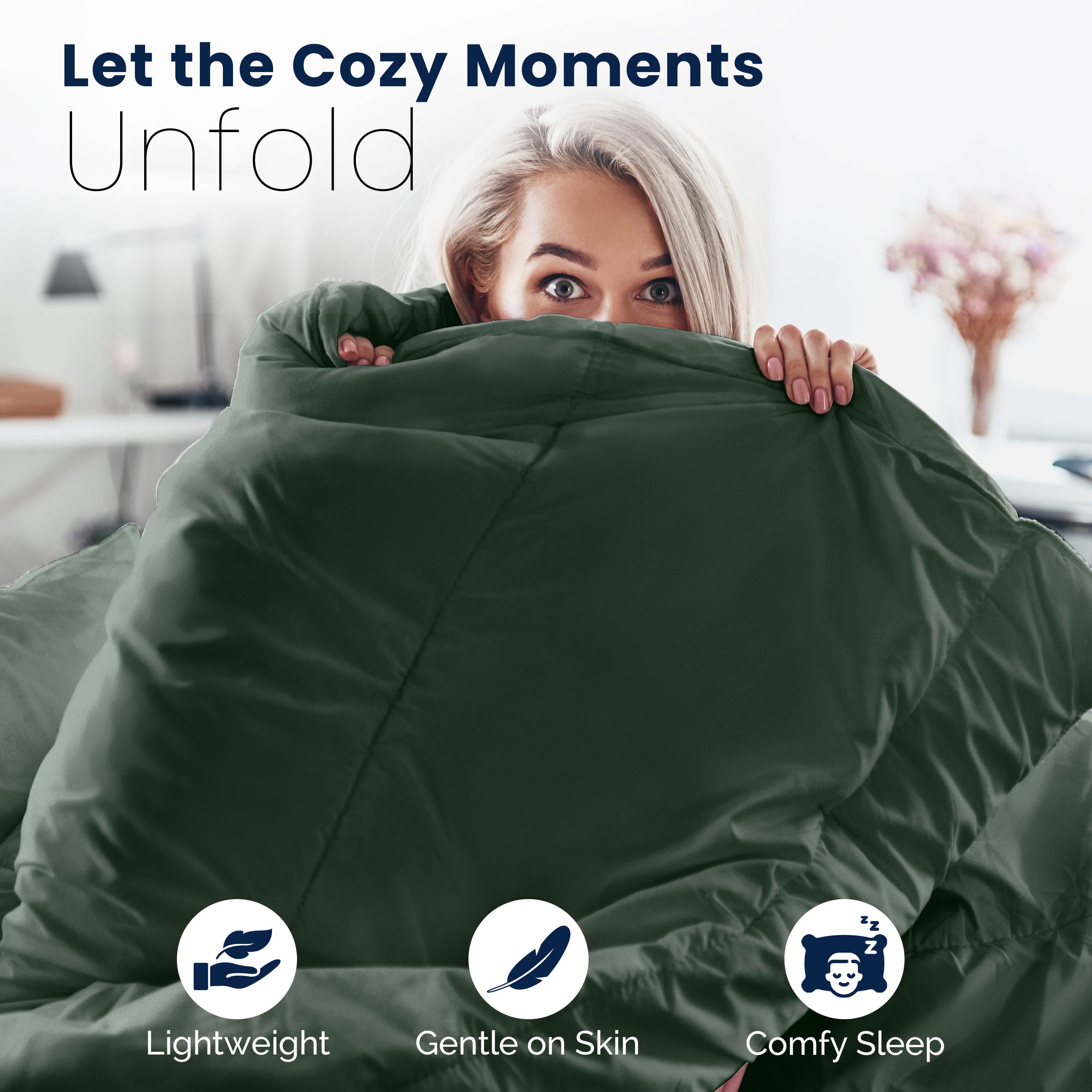 Martex Reversible Soft Brushed Comforter Set
