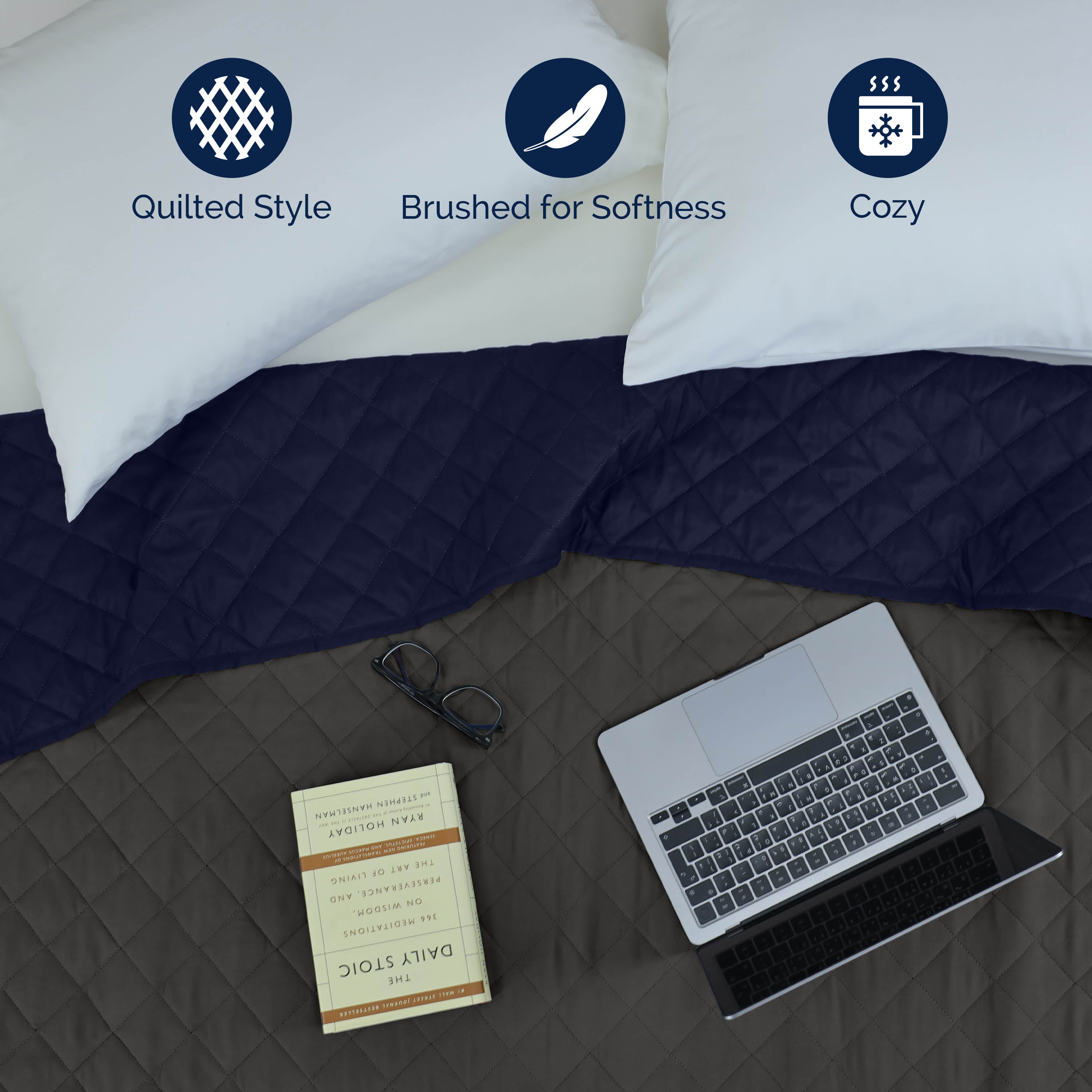 Martex Reversible Lightweight Coverlet