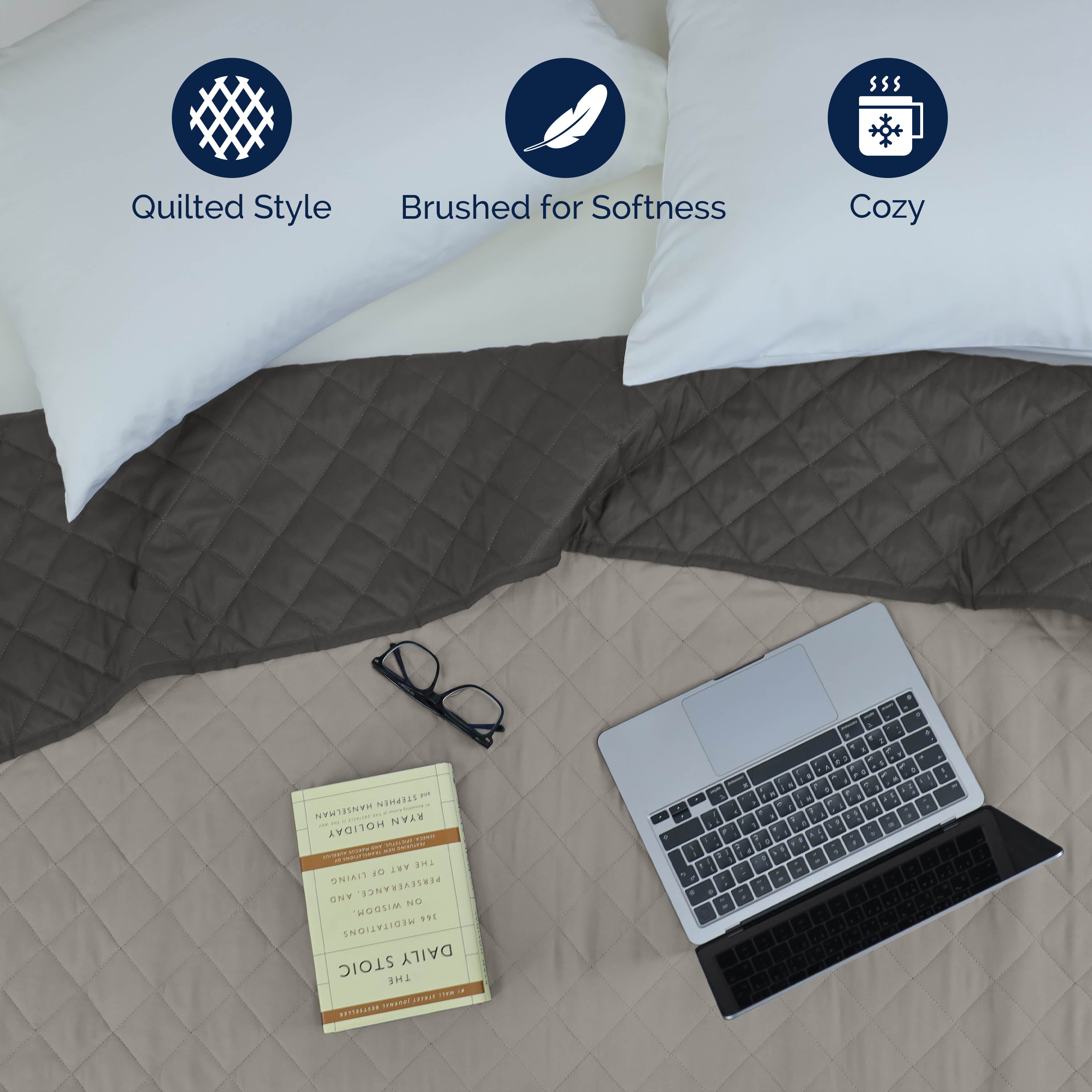 Martex Reversible Lightweight Coverlet