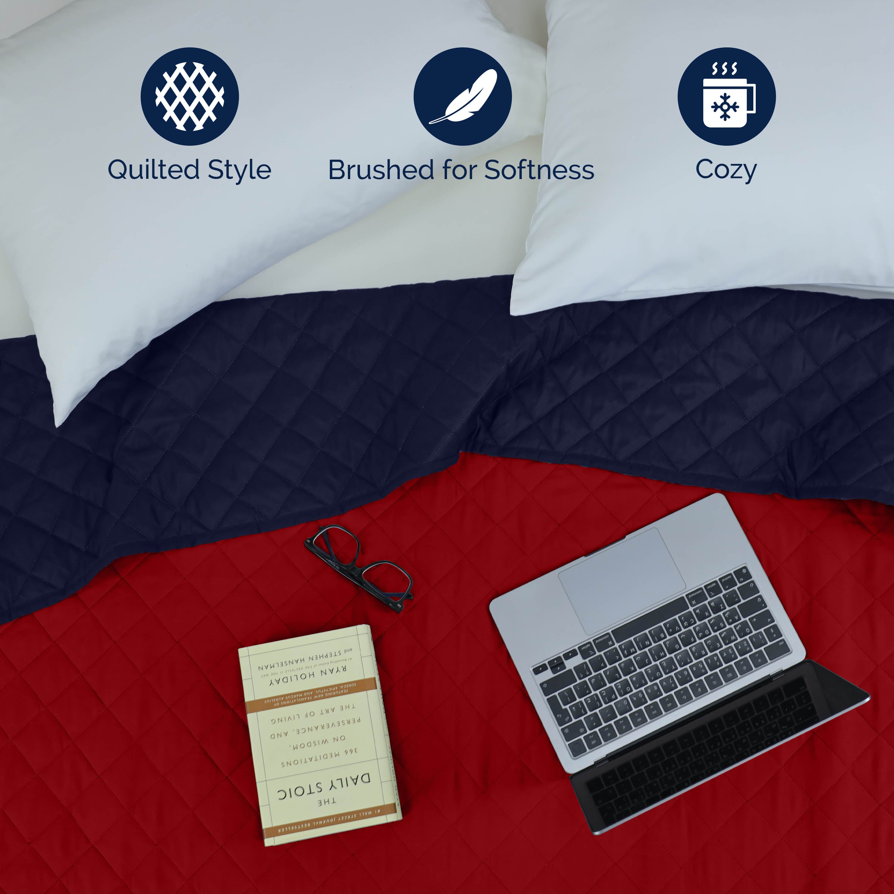 Martex Reversible Lightweight Coverlet