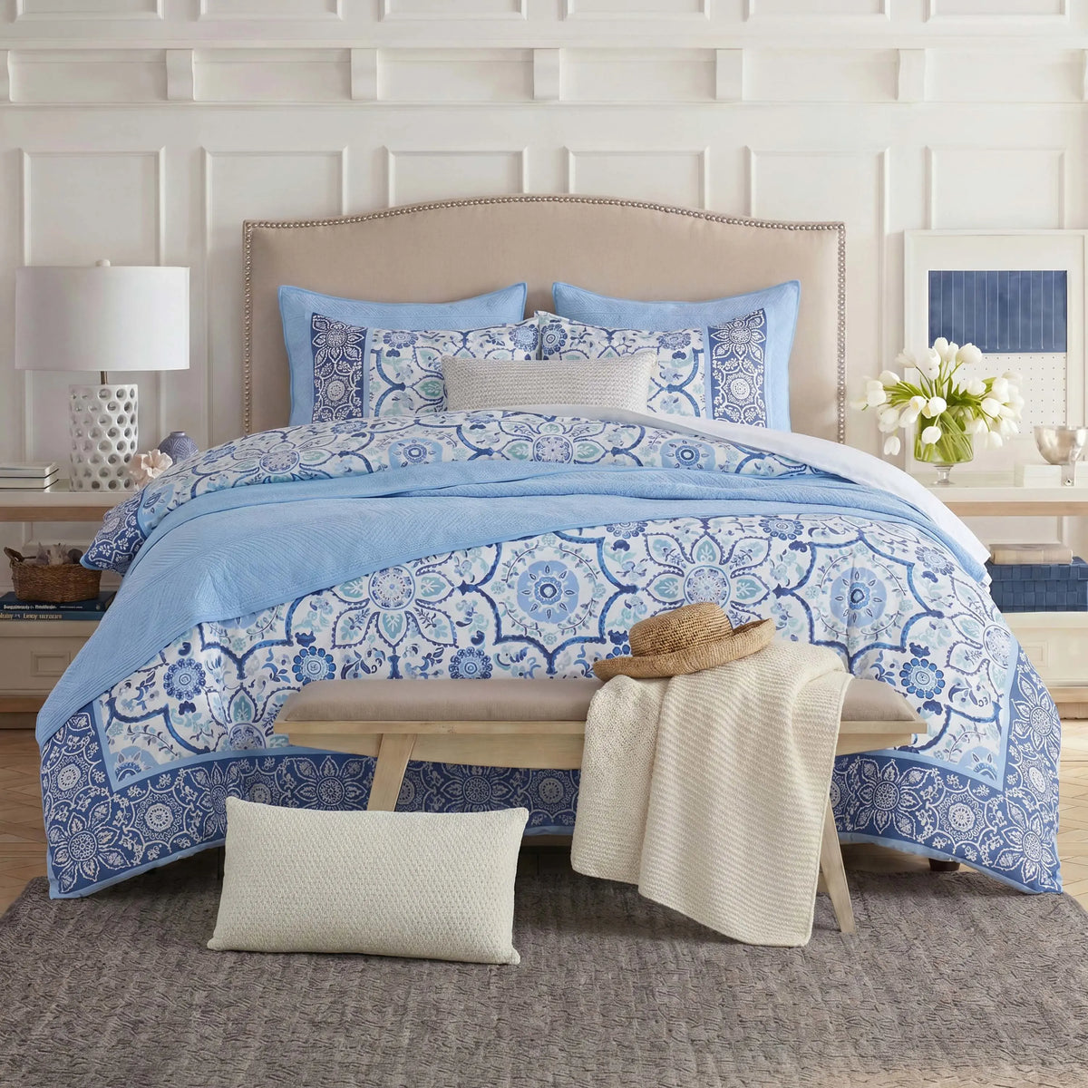 Comforter set on a bed