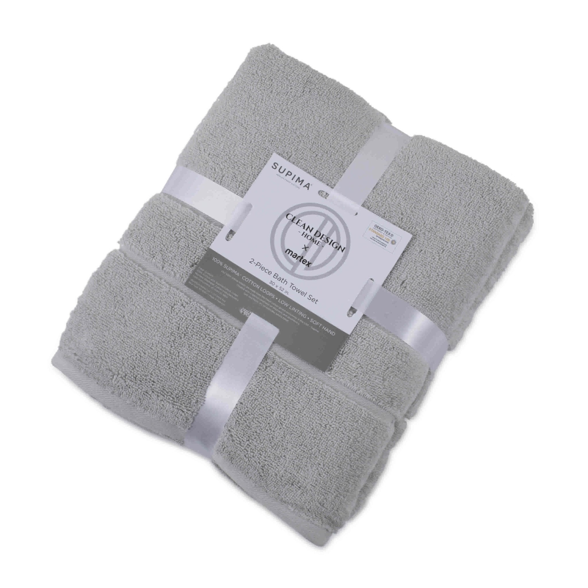 Clean Design Home 100% Cotton 600 GSM 2-Piece Bath Towel Set