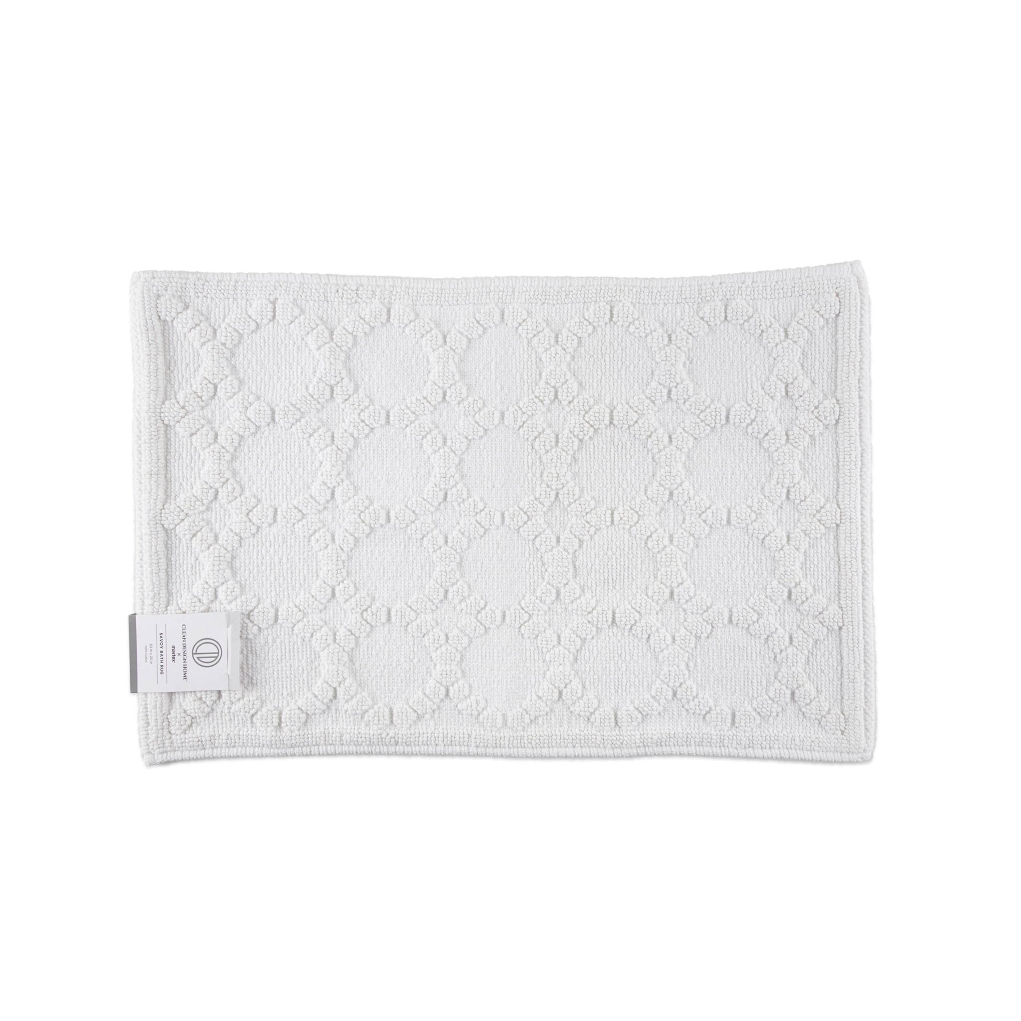 Clean Design Home Anti-Allergen Savoy 100% Cotton 1450 GSM Bath Rug