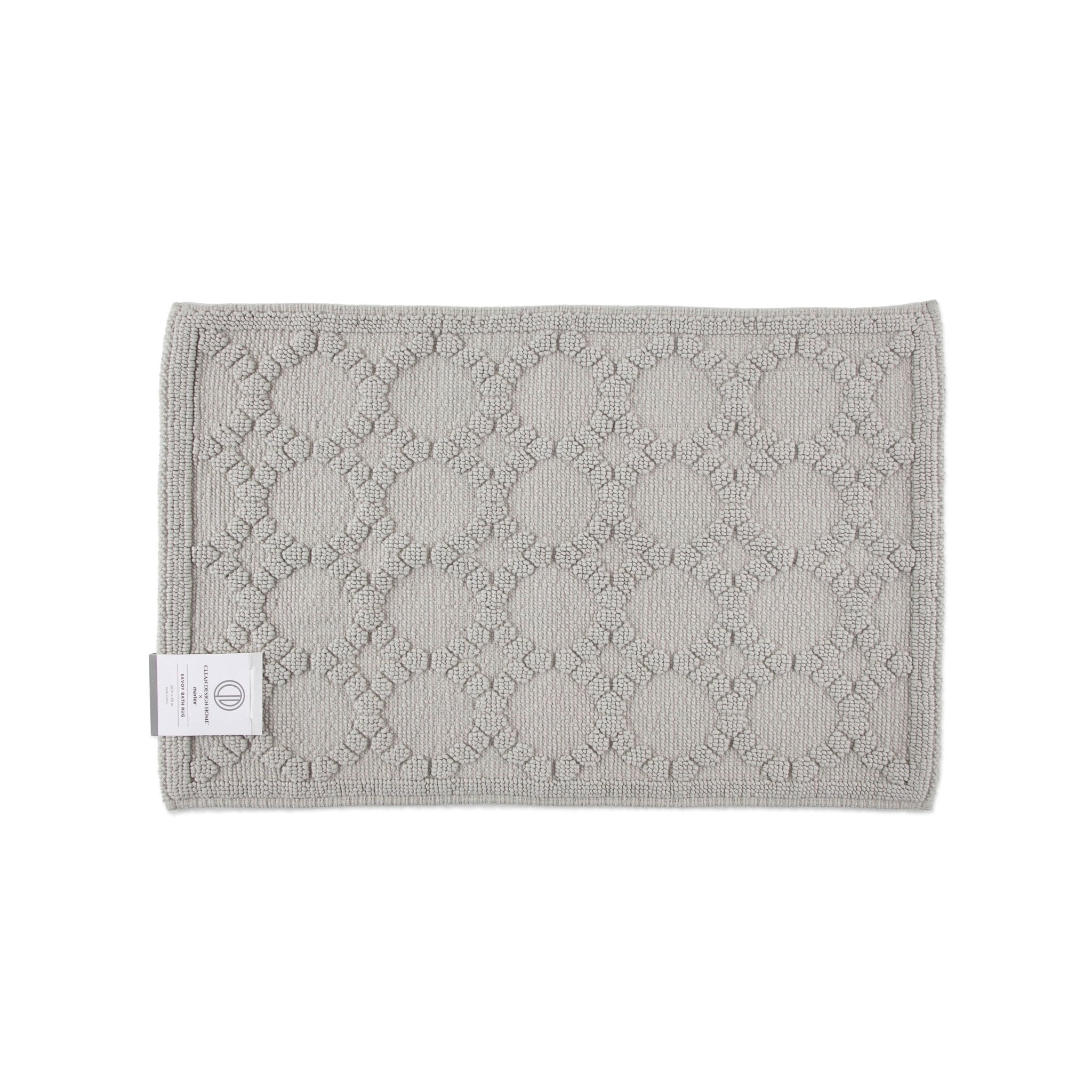 Clean Design Home Anti-Allergen Savoy 100% Cotton 1450 GSM Bath Rug