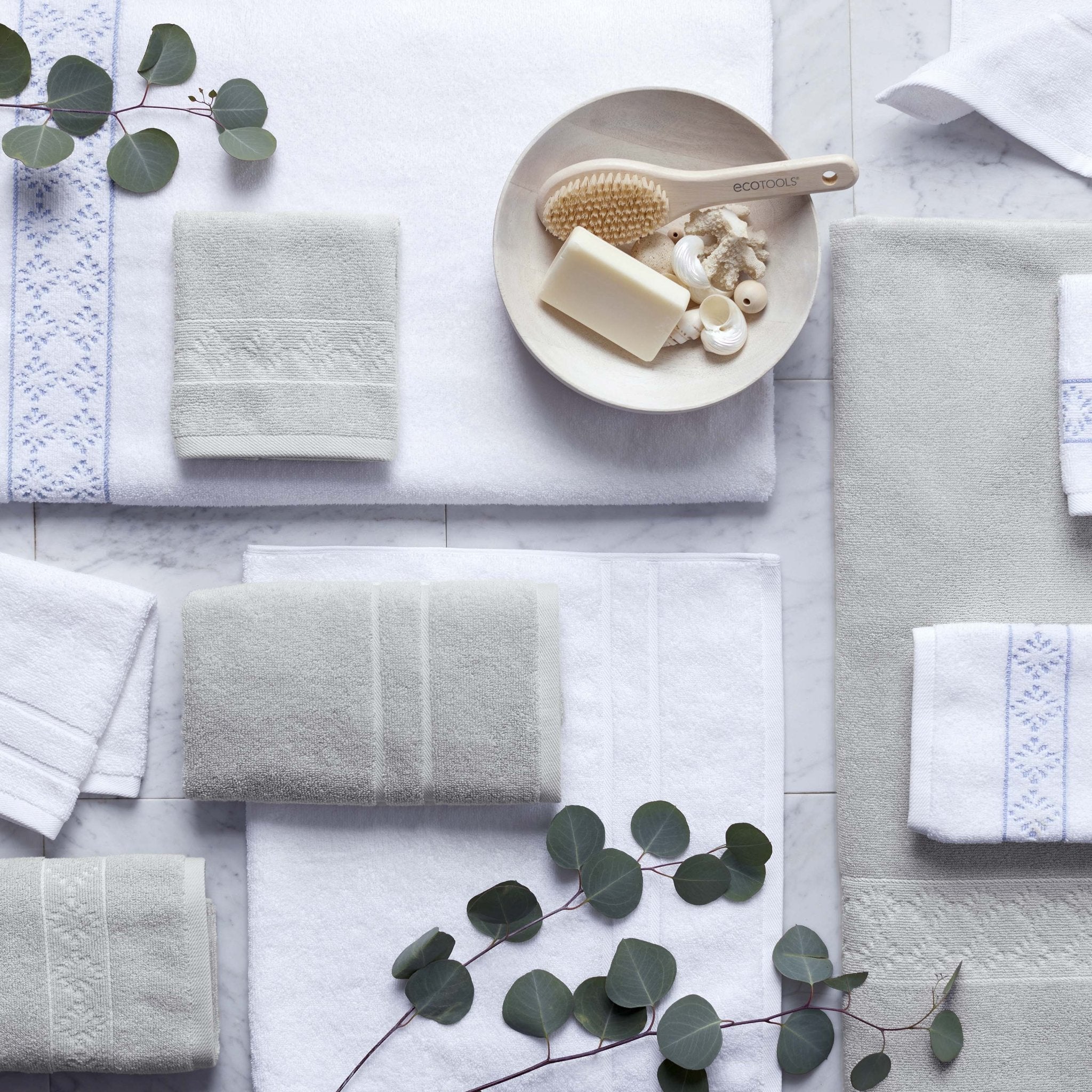 Clean Design Home Anti-Allergen Savoy 100% Supima Cotton 600 GSM Towel Set