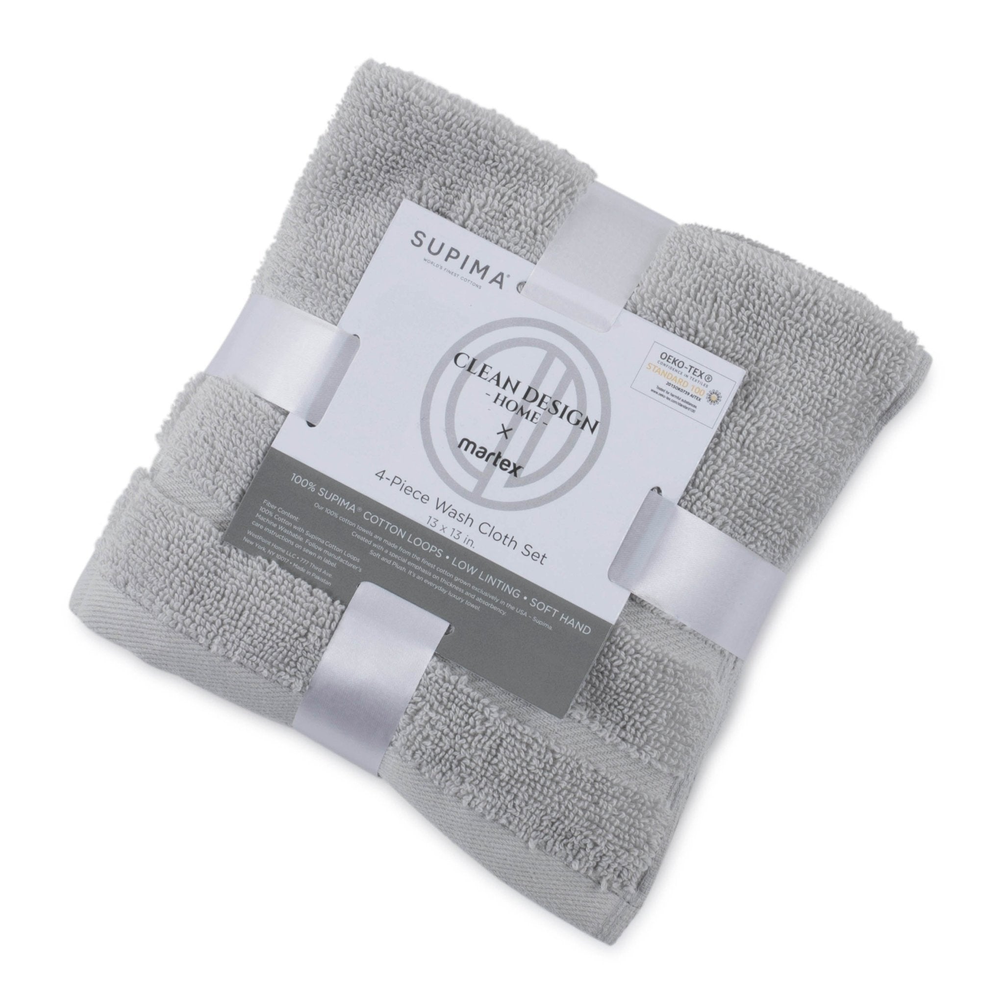 Clean Design Home Anti-Allergen Savoy 100% Supima Cotton 600 GSM Towel Set