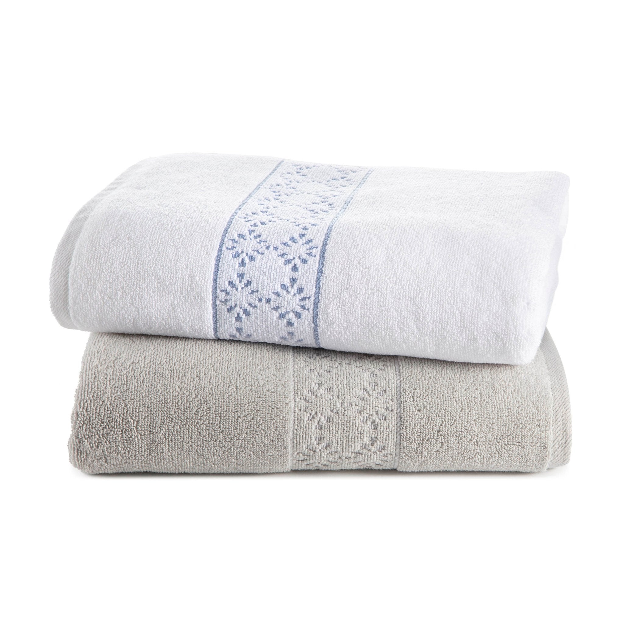 Clean Design Home Anti-Allergen Savoy 100% Supima Cotton 600 GSM Towel Set