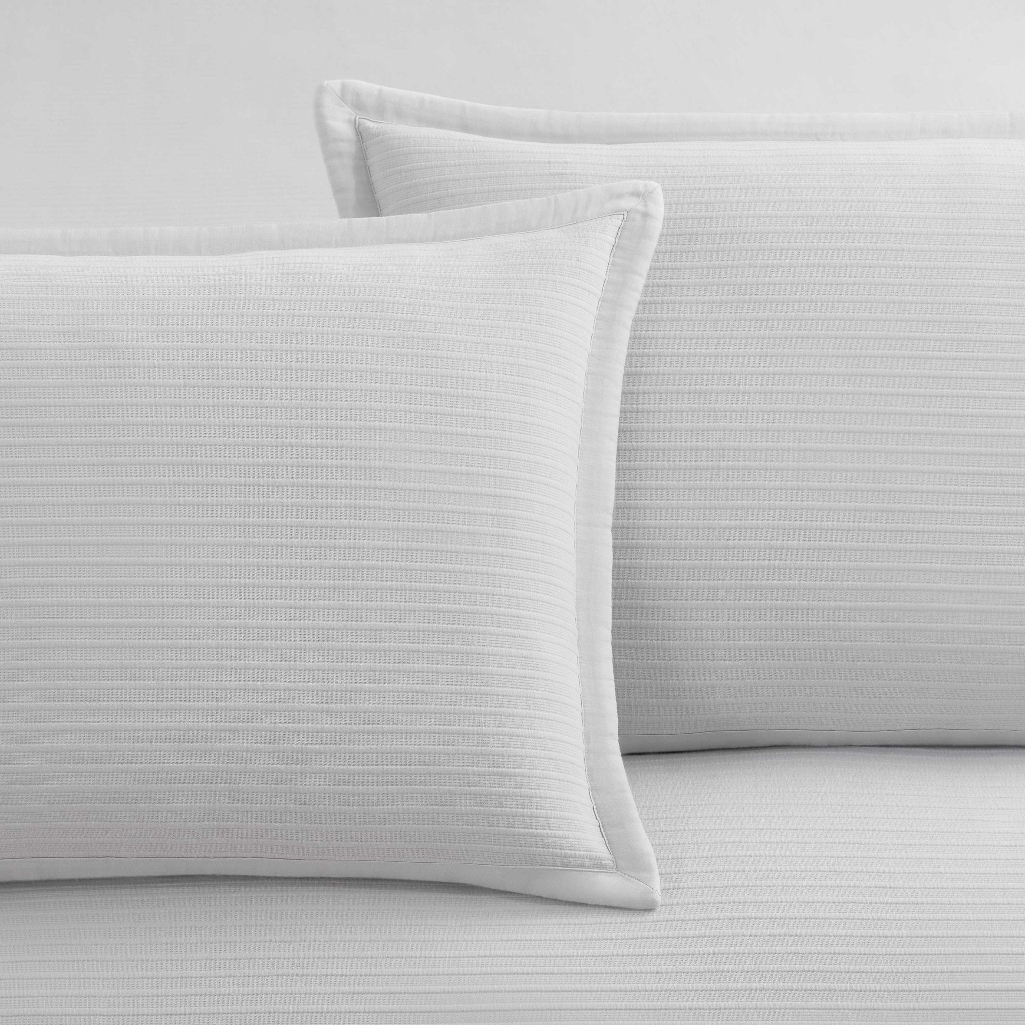Clean Design Home Homestead 100% Cotton Solid White Coverlet Set