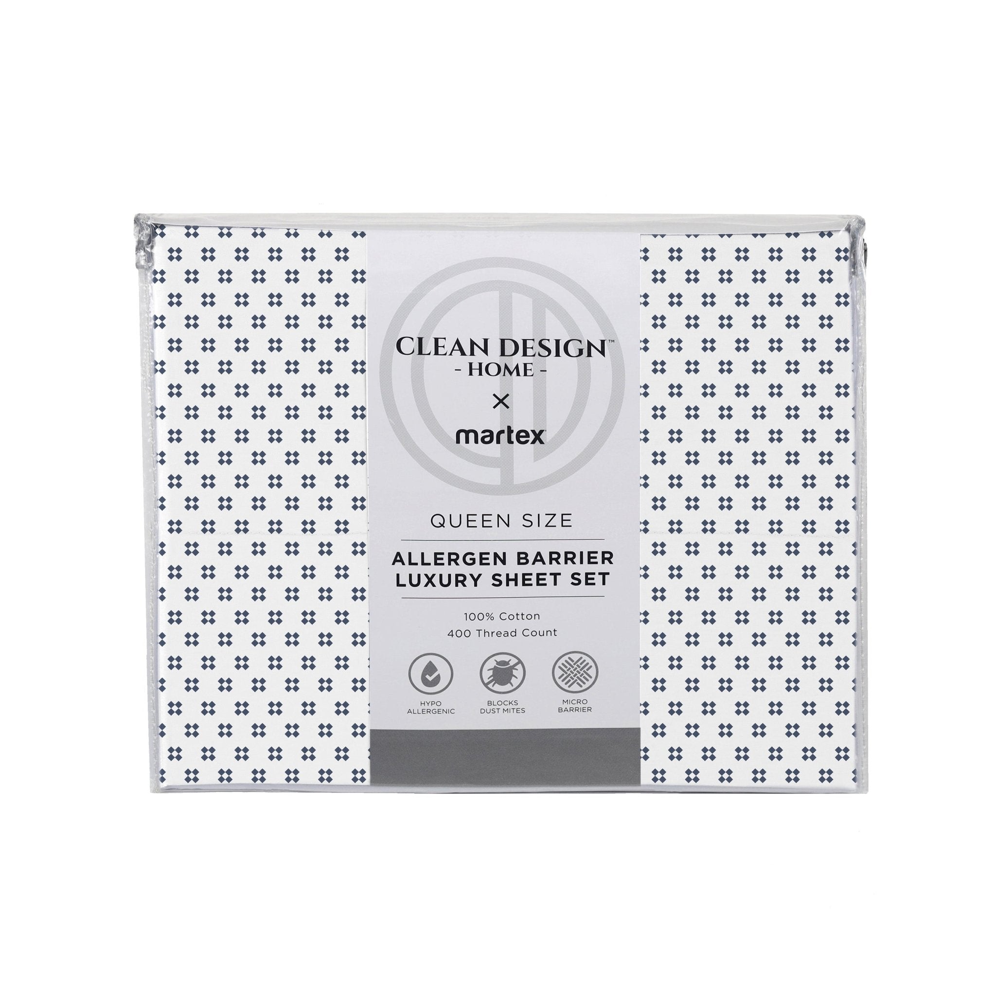 Clean Design Home Jack 300 Thread Count Super Soft Percale Sheet Set