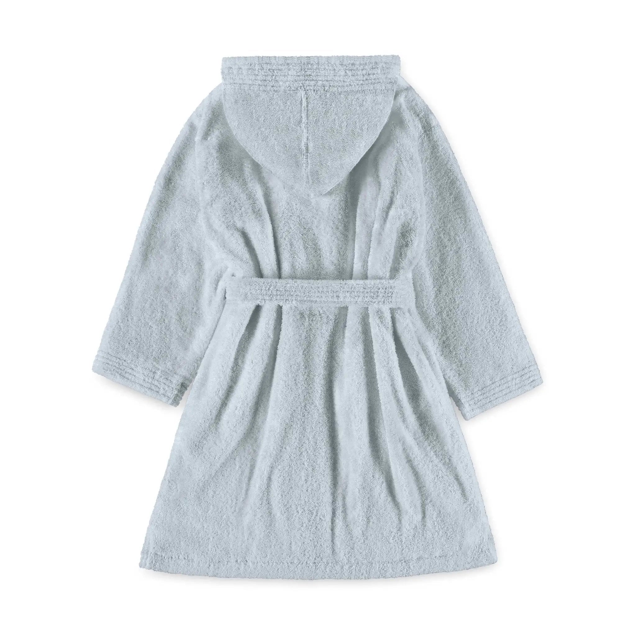 Blue hooded robe on a white background