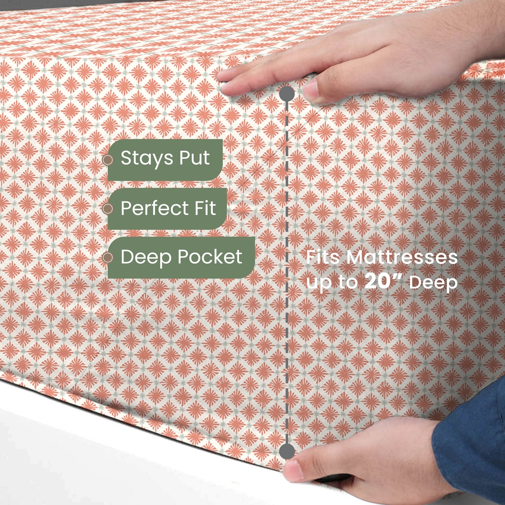 EcoPure Comfort Wash Soft 100% Cotton Collection Sheet Set