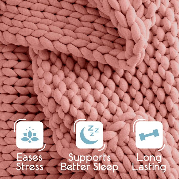 Vellux Weighted Chunky knit Blanket