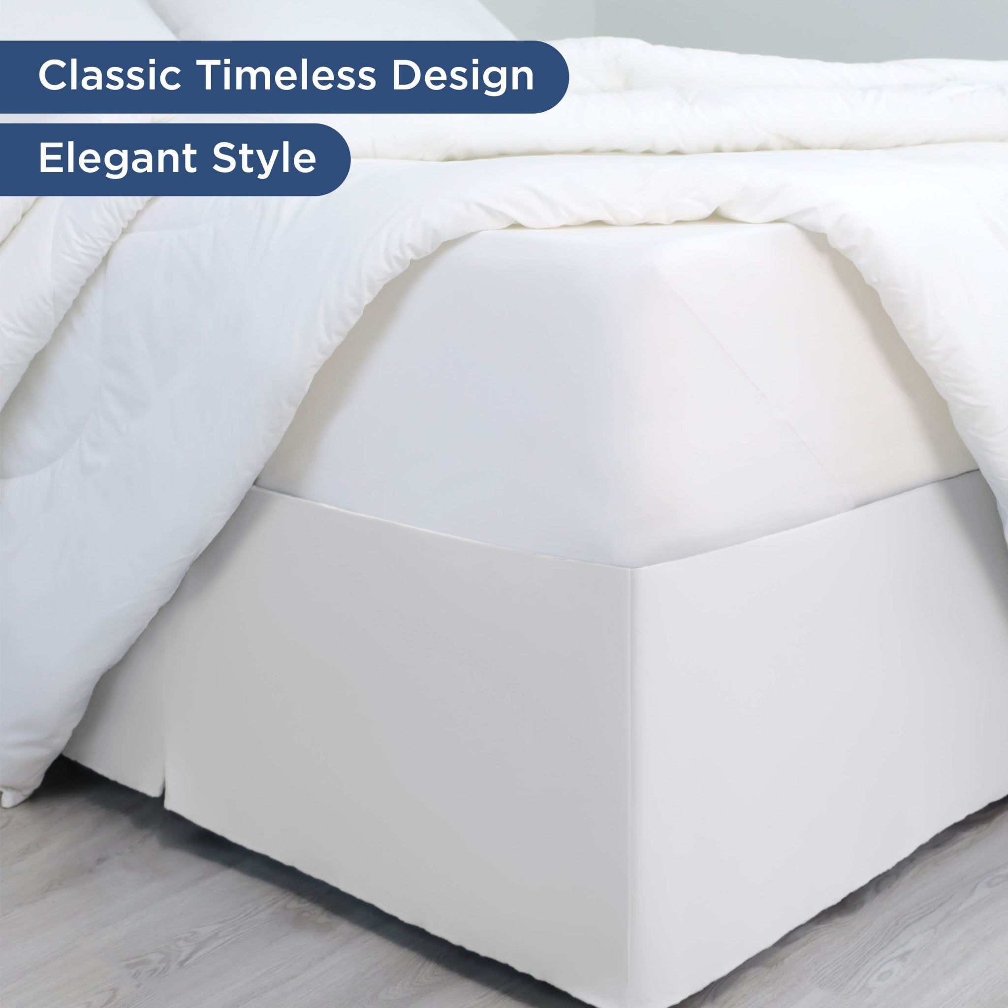 Martex 21-inch Drop Extra Long Solid Bed Skirt