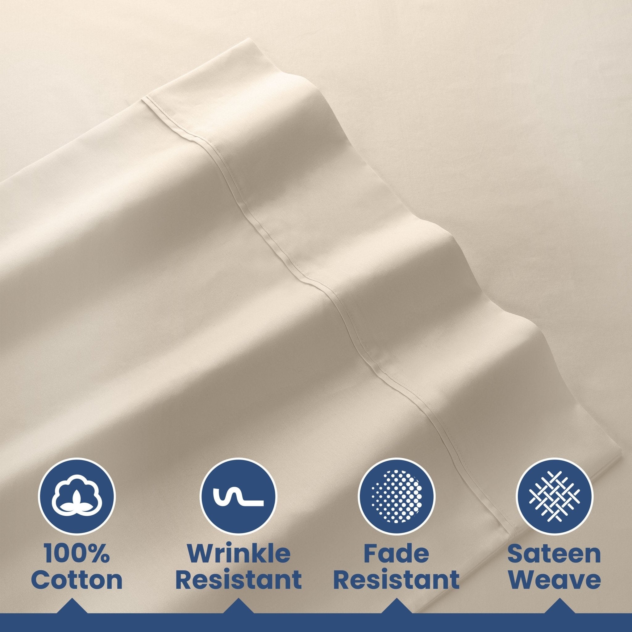 Martex 400 Thread Count 100% Cotton Solid Sheet Set