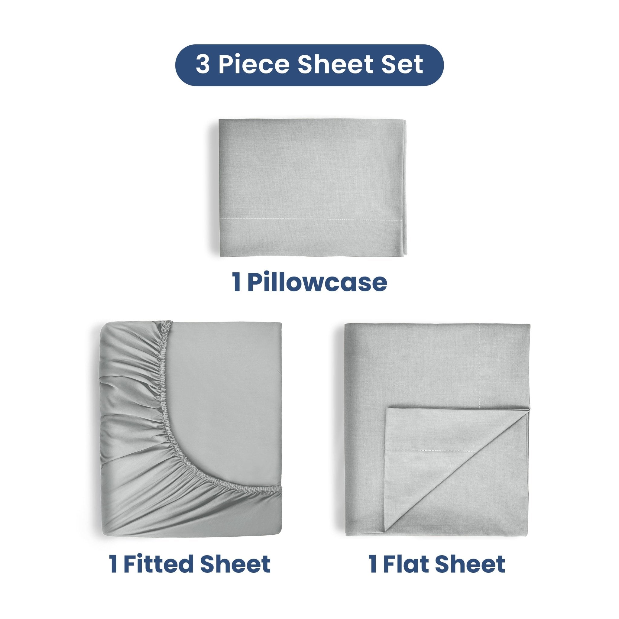 Martex 400 Thread Count 100% Cotton Solid Sheet Set