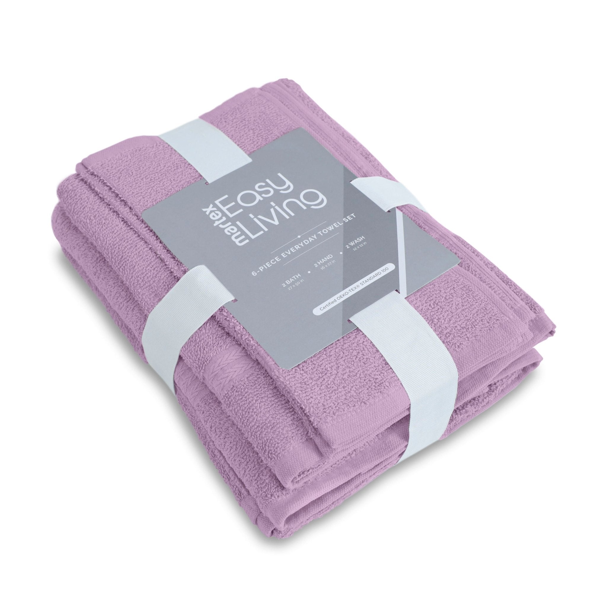 Martex Easy Living Everyday 100% Cotton 6-Piece Towel Set