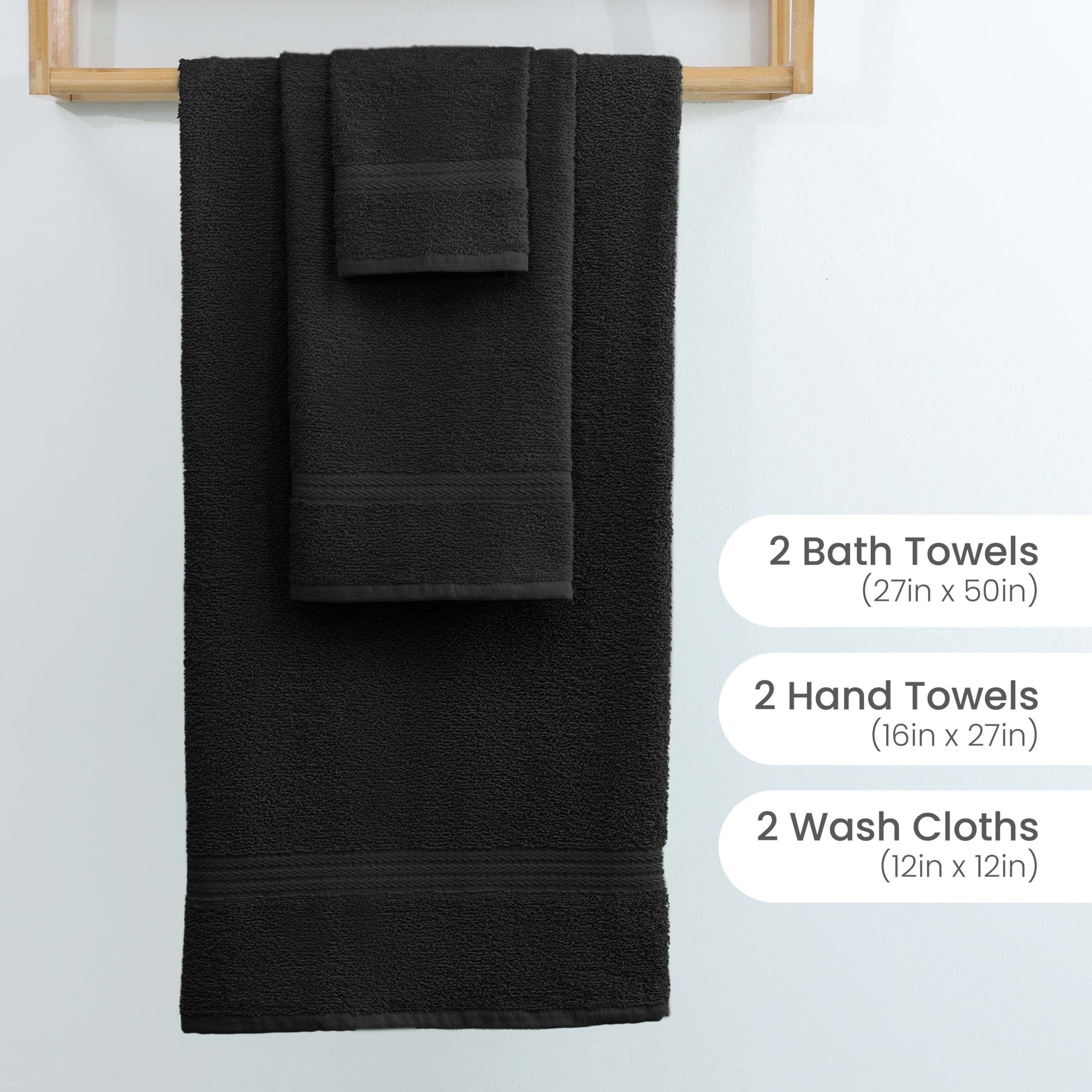 Martex Easy Living Everyday 100% Cotton 6-Piece Towel Set