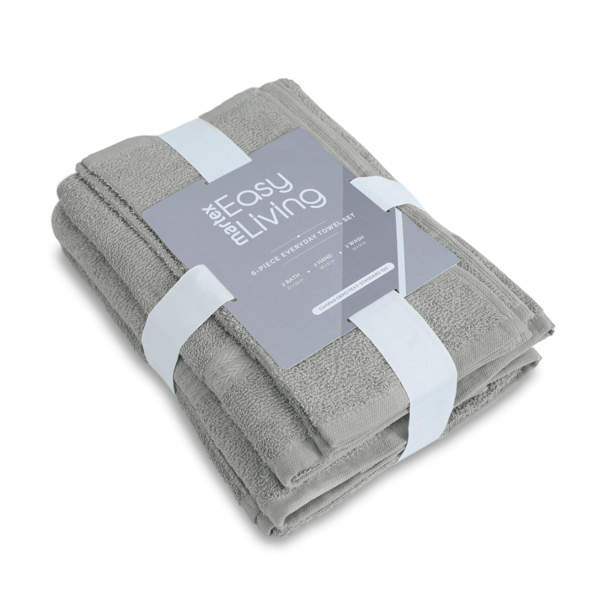 Martex Easy Living Everyday 100% Cotton 6-Piece Towel Set