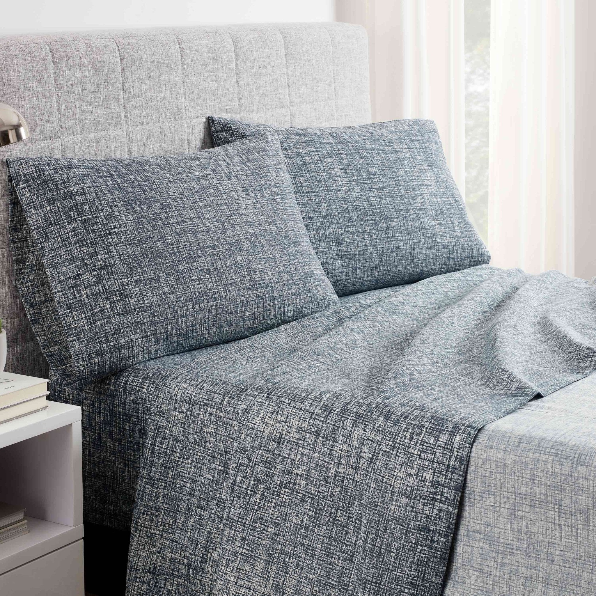 Martex Easy Living Solid and Printed Super Soft Sheet Set