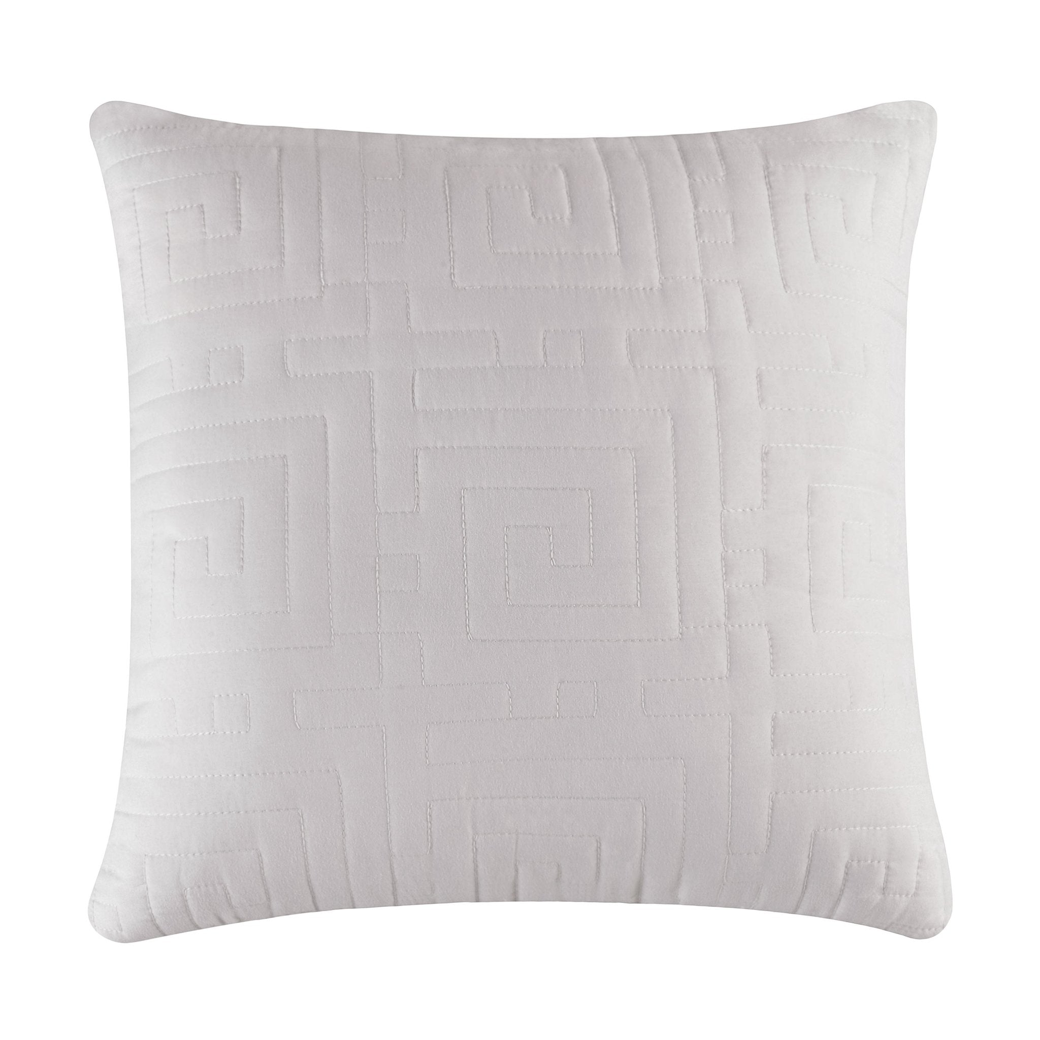 White textured pillow on a white background