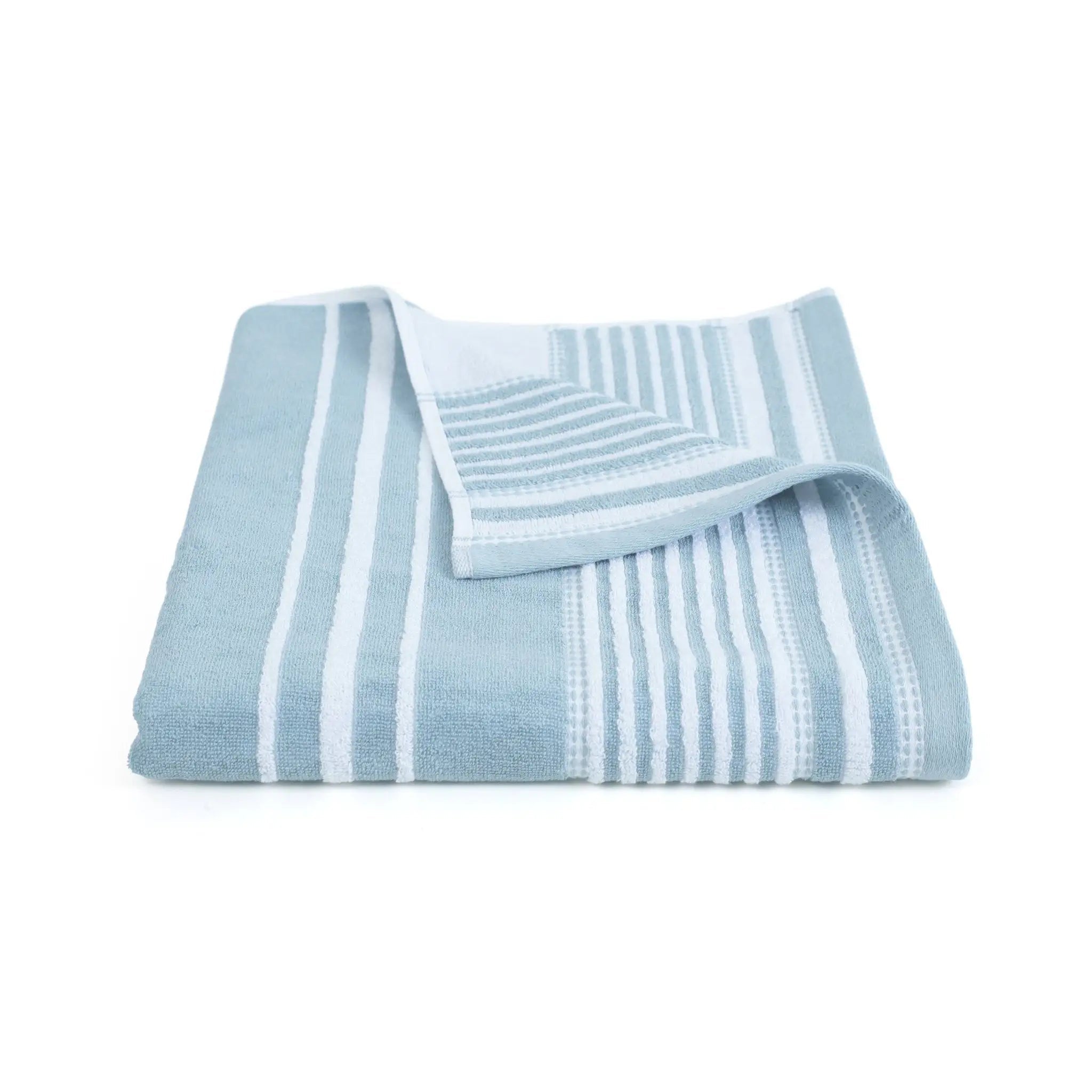 Mineral striped bath towel on a white background