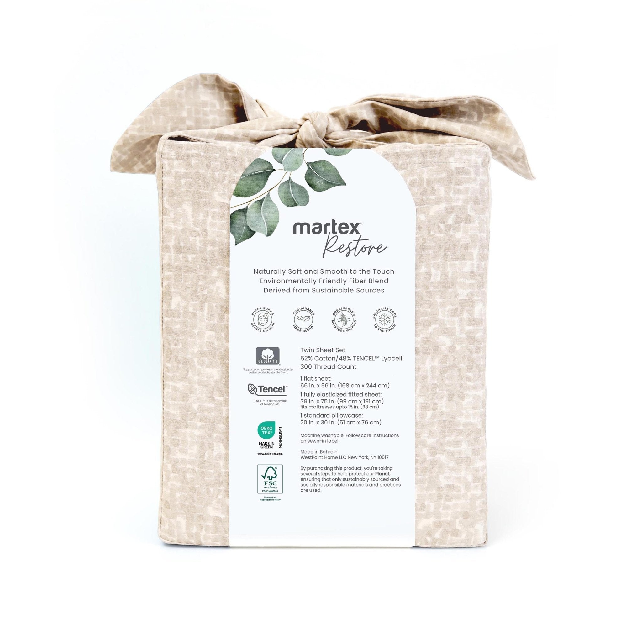 Martex Restore Echo 300 Thread Count Sheet Set