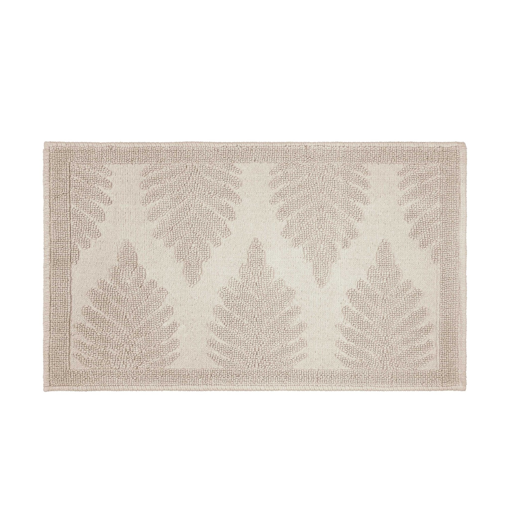Martex Restore Fern Ogee 100% Cotton Jacquard Bath Rug