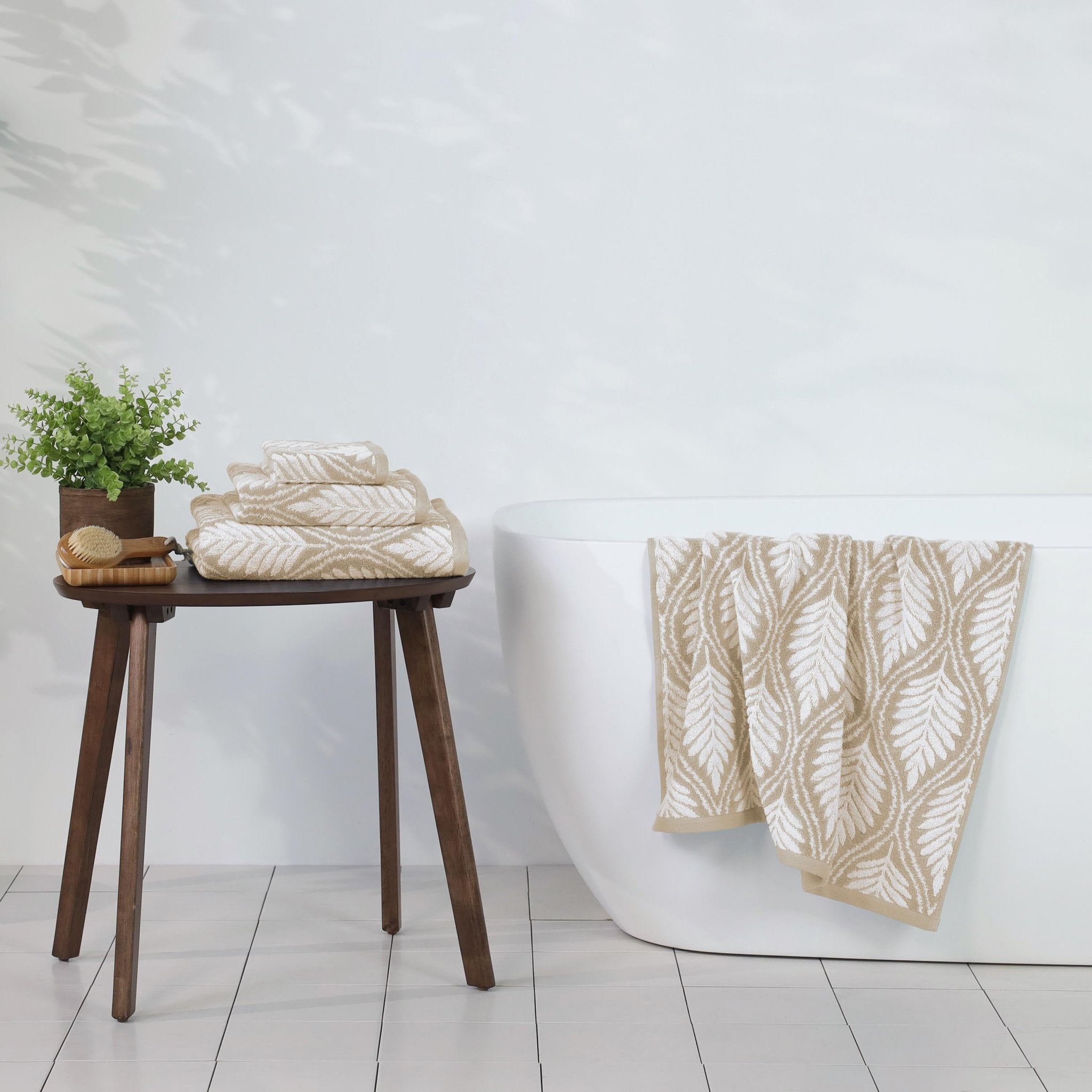 Martex Restore Fern Ogee Tencel Blend Towel