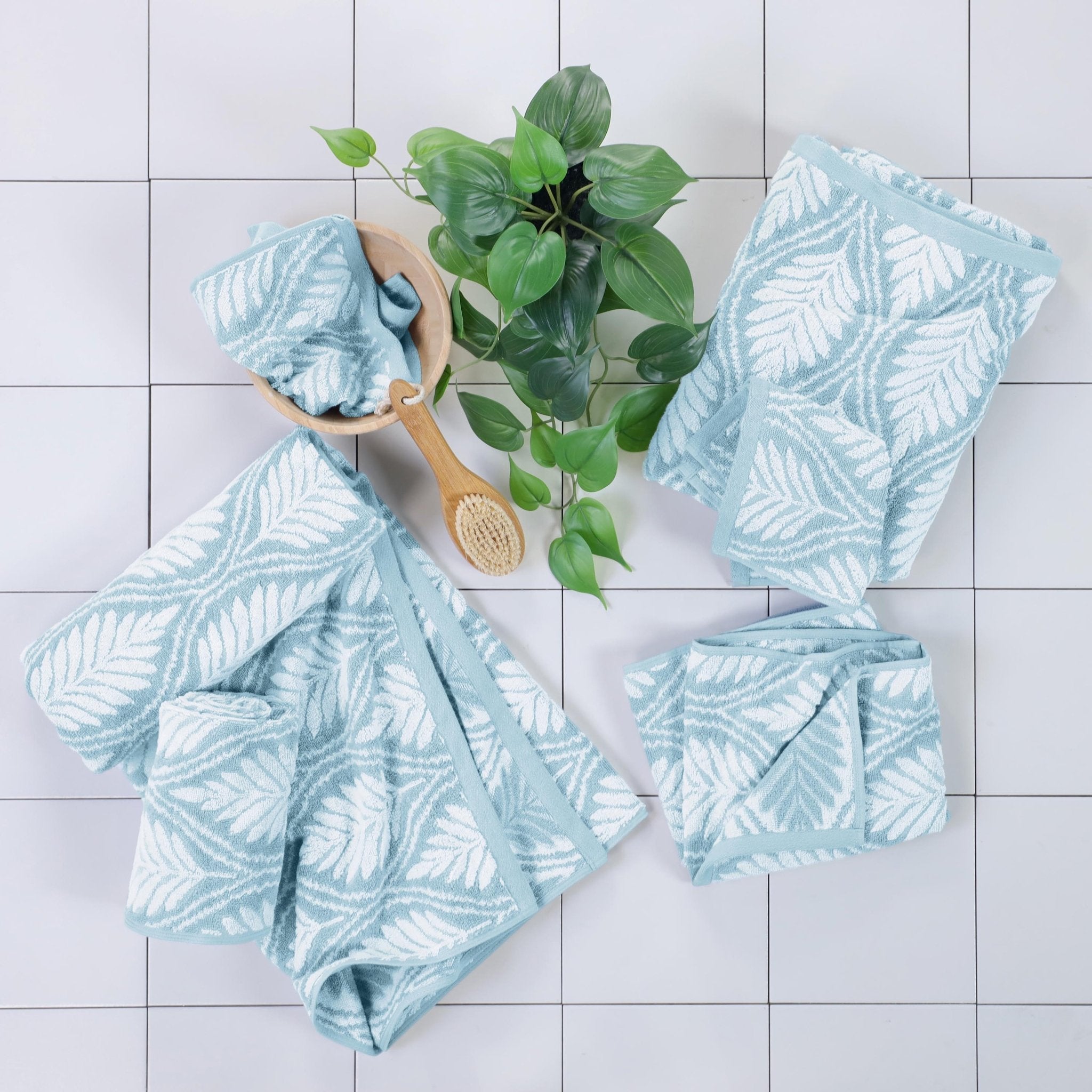 Martex Restore Fern Ogee Tencel Blend Towel