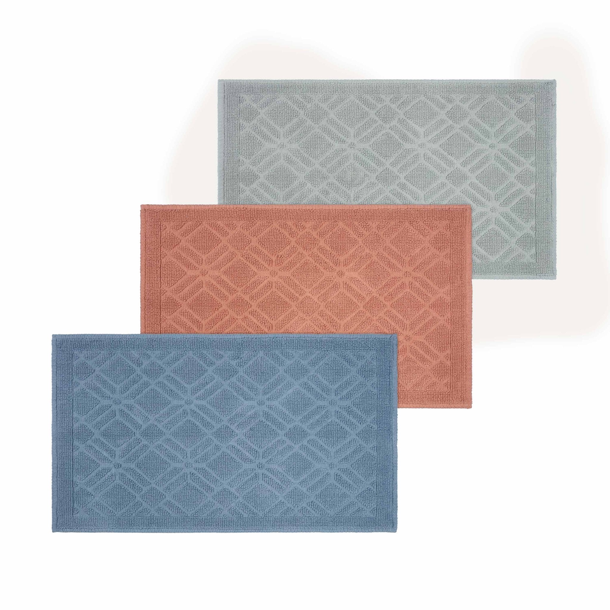 Martex Restore Geo 100% Cotton Soft Non-Skid Bath Rug