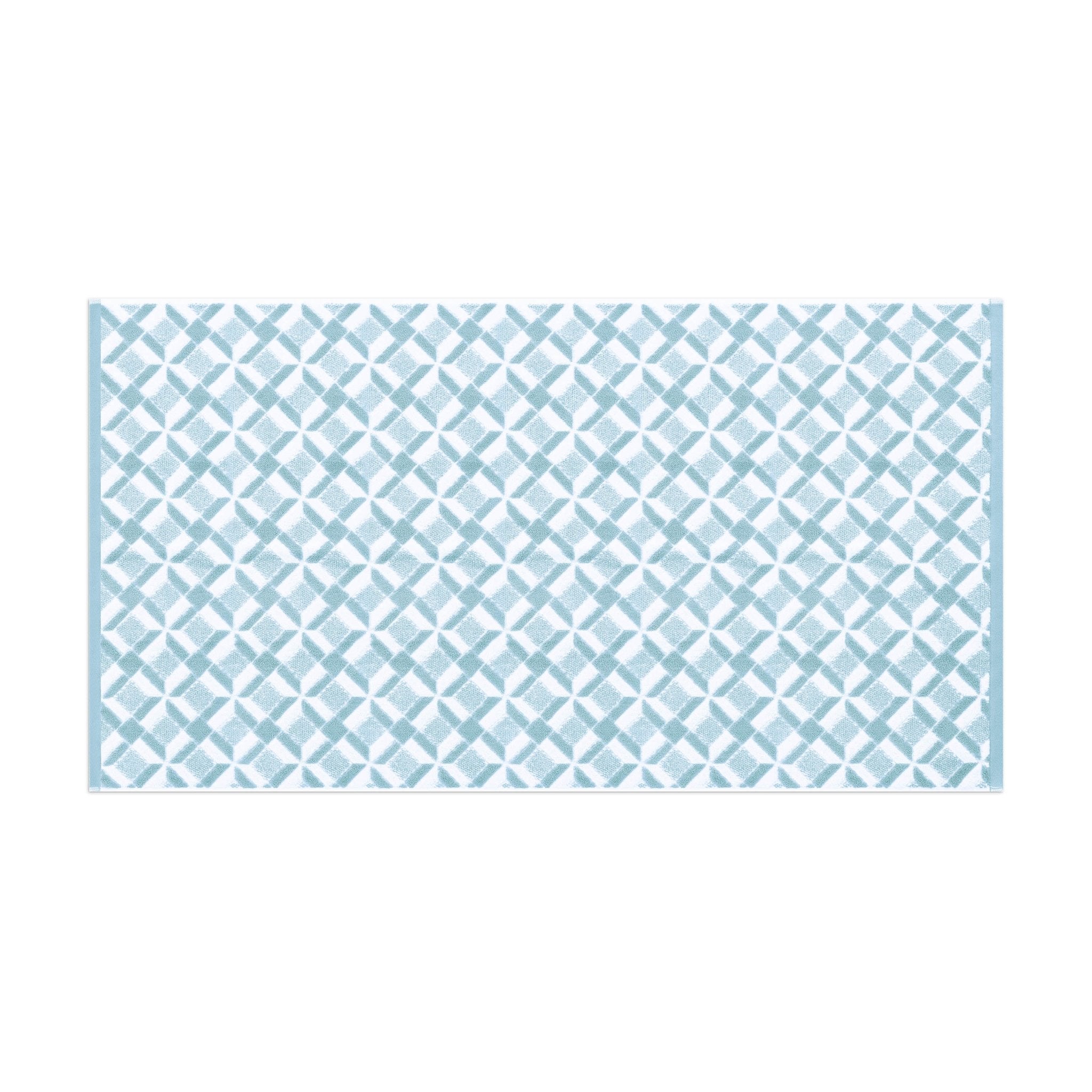 Mineral bath towel silo on a white background