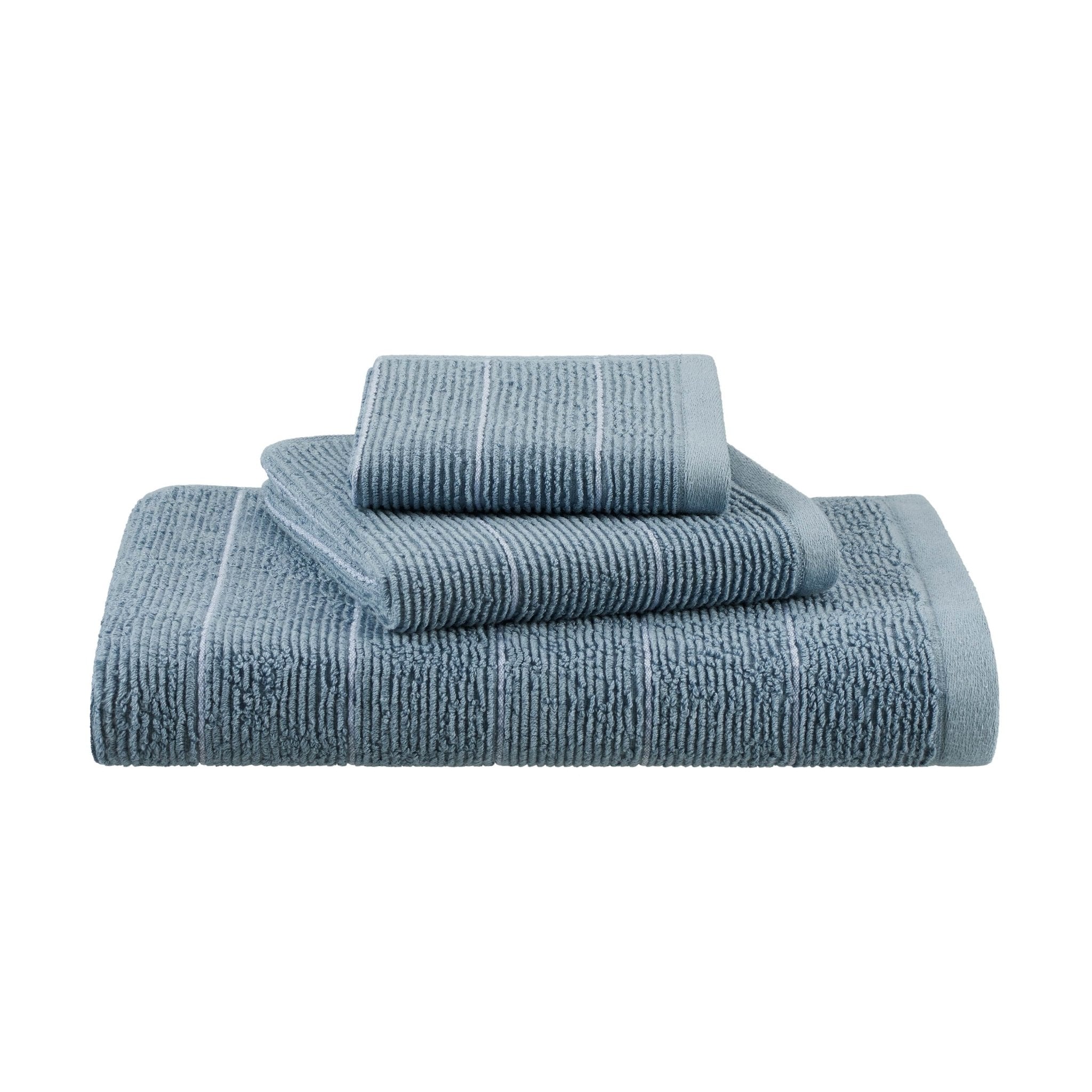 Martex Restore Slub Stripe Tencel Blend Ultra Soft Towel