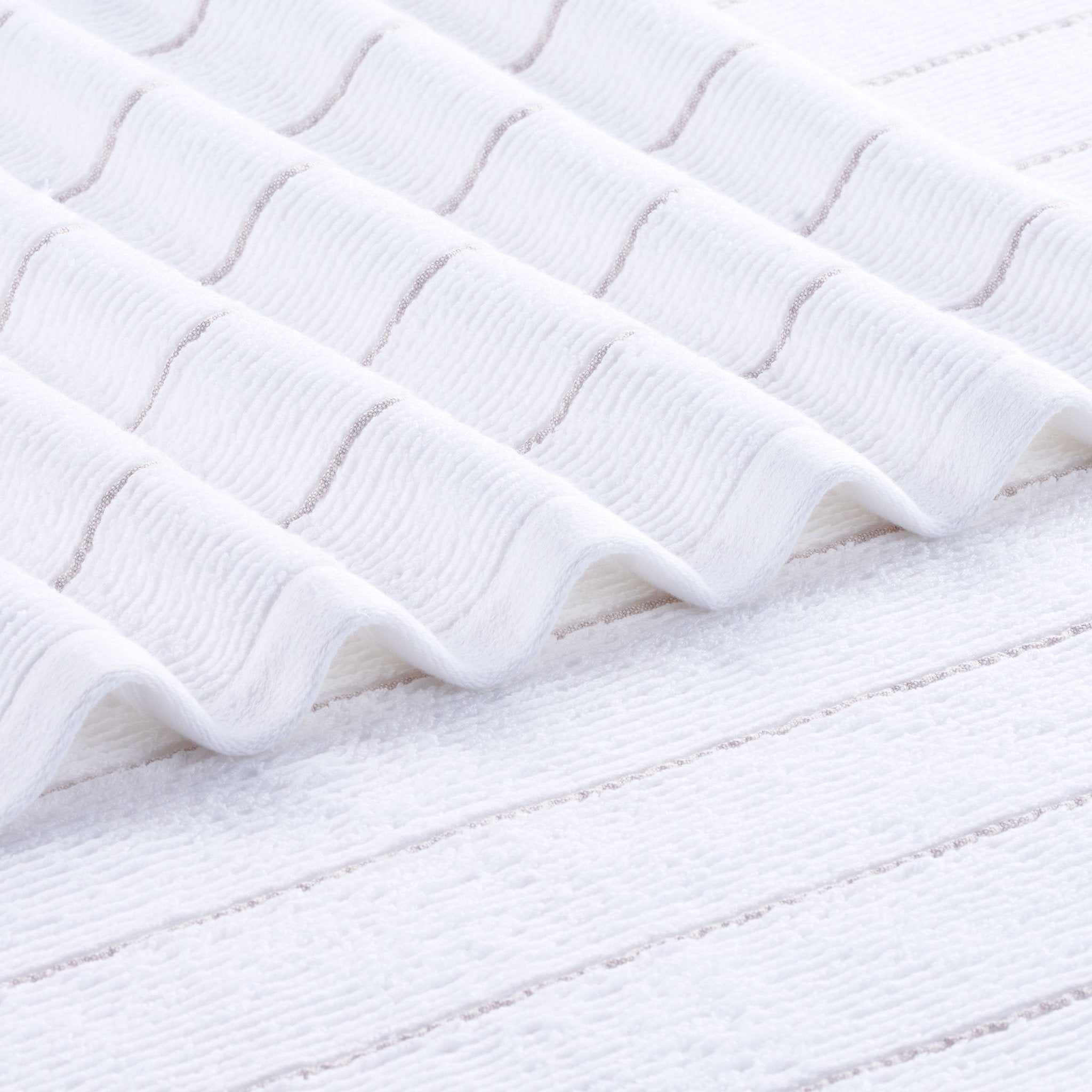 Martex Restore Slub Stripe Tencel Blend Ultra Soft Towel