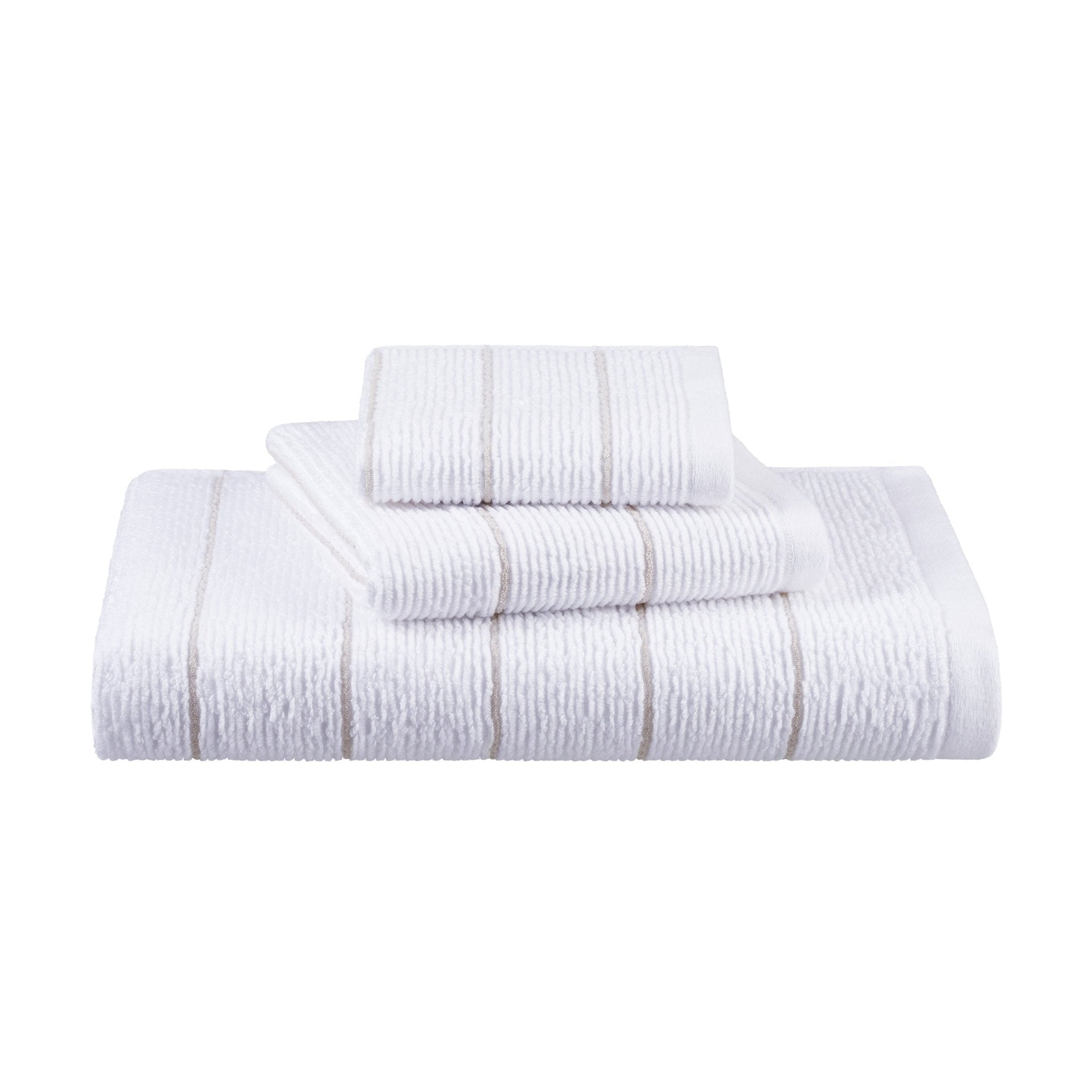 Martex Restore Slub Stripe Tencel Blend Ultra Soft Towel