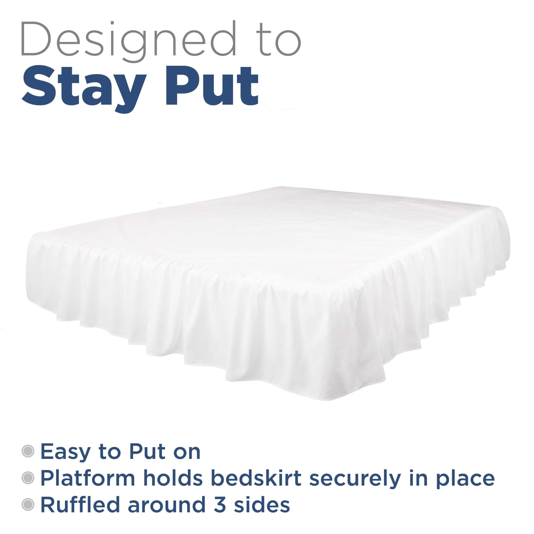 Martex Ruffle Solid Bed Skirt