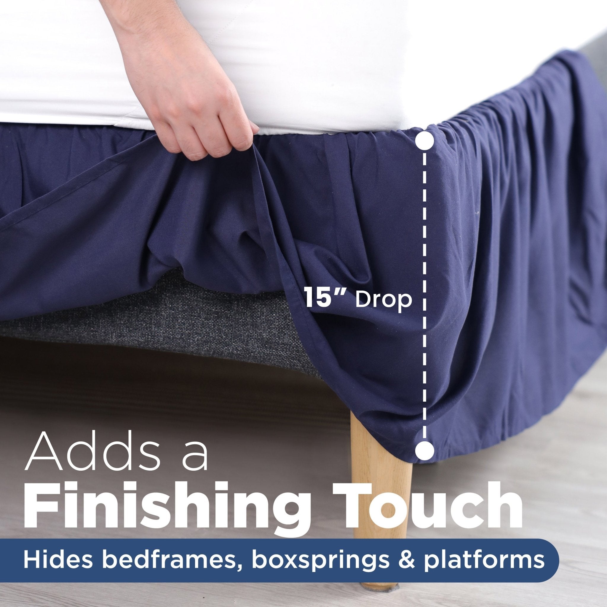 Martex Ruffle Solid Bed Skirt