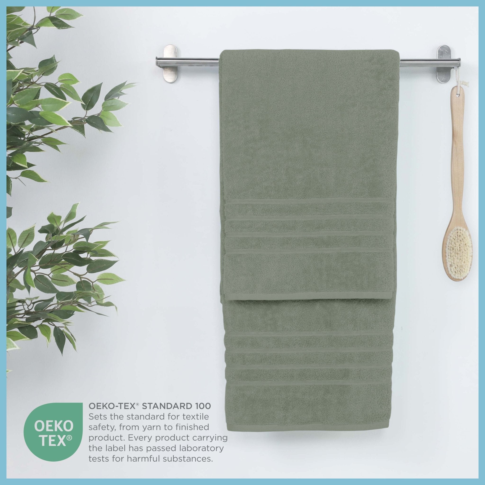 Martex Ultimate 100% Cotton Solid 2-Piece Bath Sheet Set