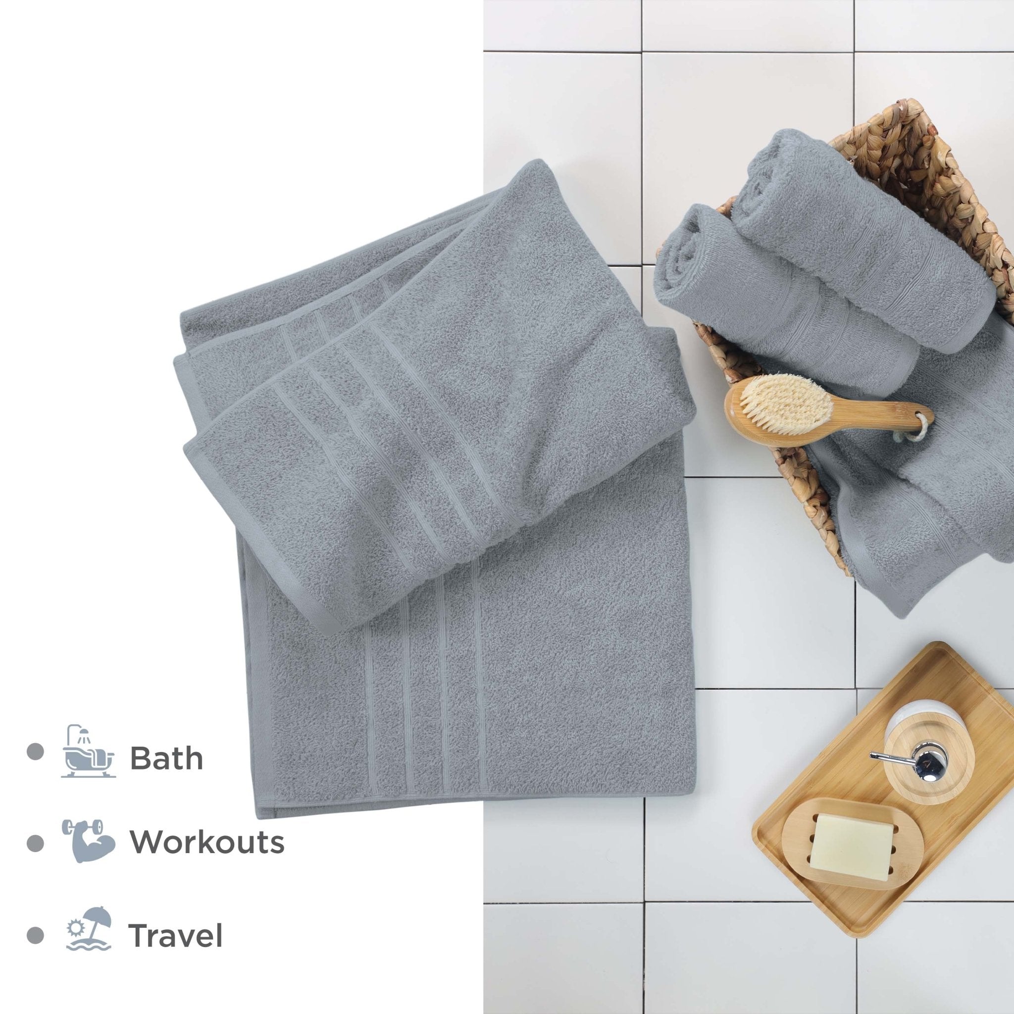 Martex Ultimate 100% Cotton Solid 2-Piece Bath Sheet Set