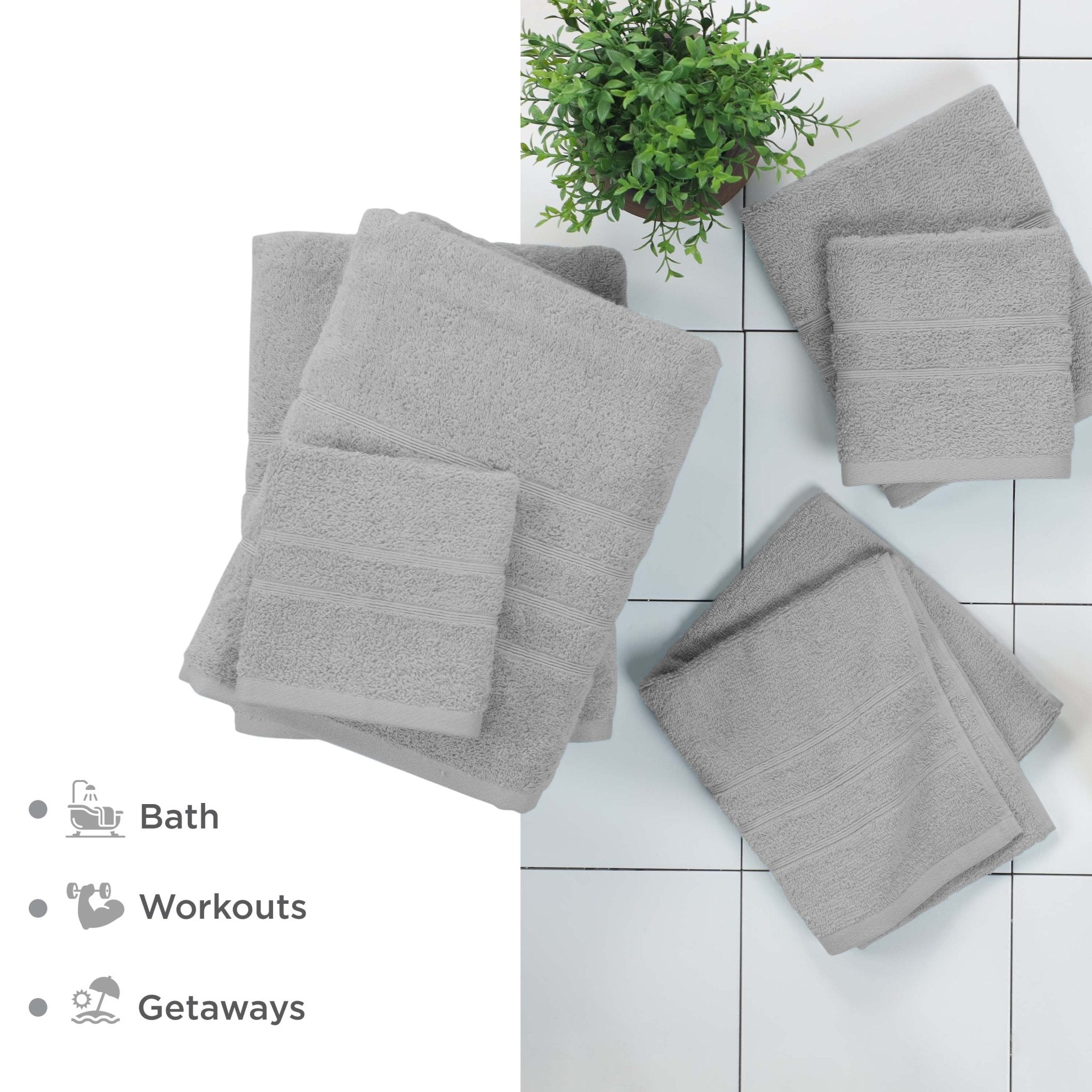 Martex Ultimate 100% Cotton Solid 6-Piece Towel Set