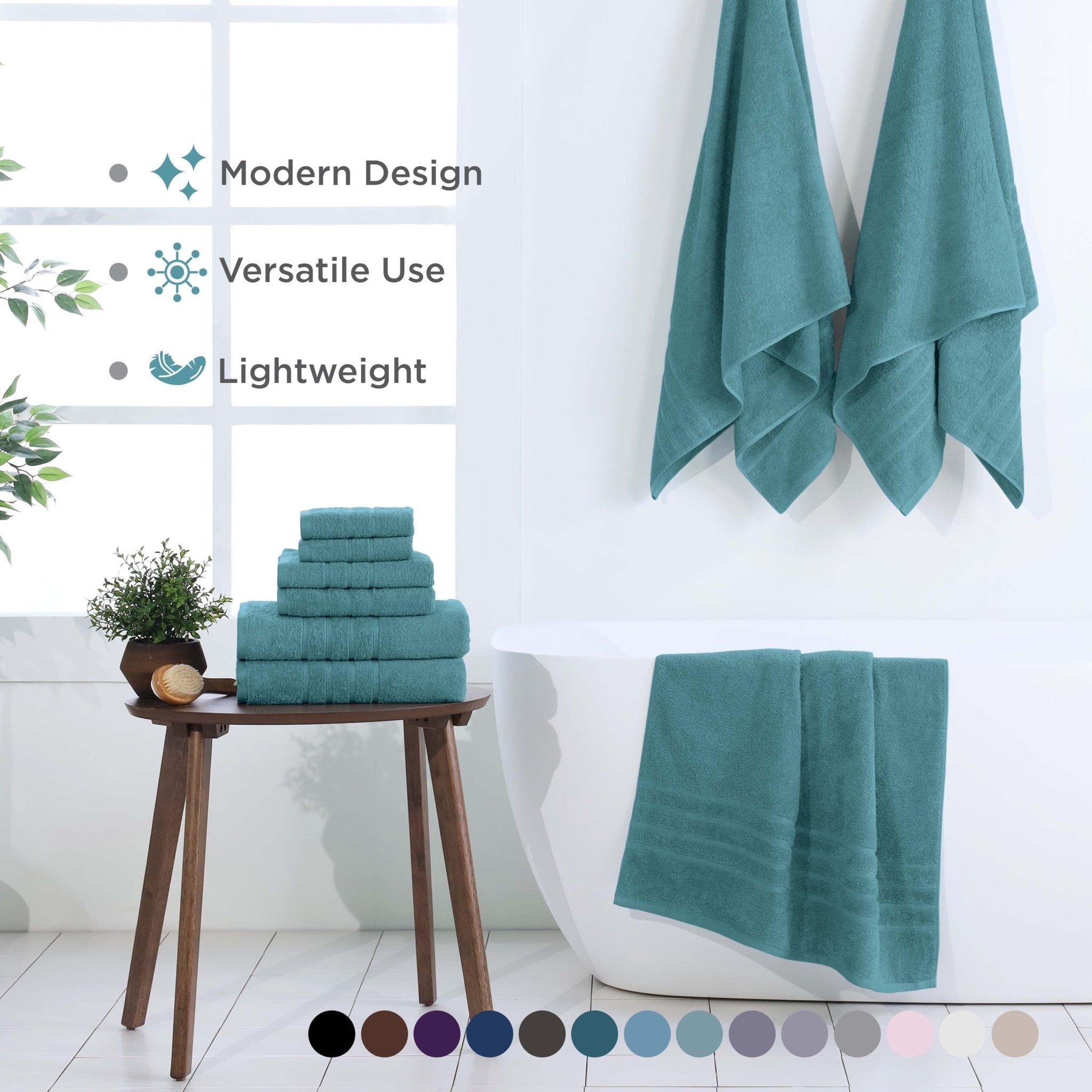 Martex Ultimate 100% Cotton Solid 6-Piece Towel Set