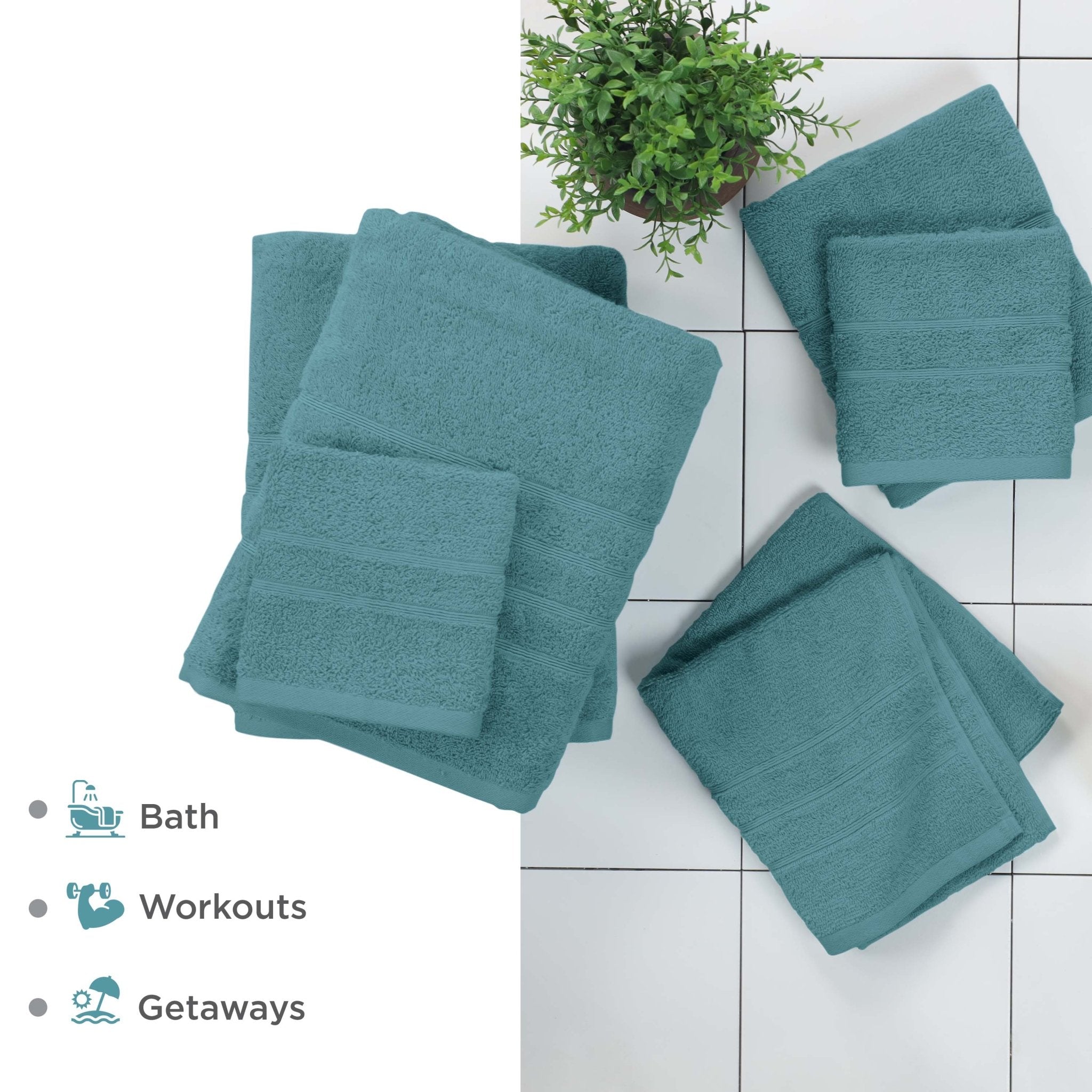 Martex Ultimate 100% Cotton Solid 6-Piece Towel Set