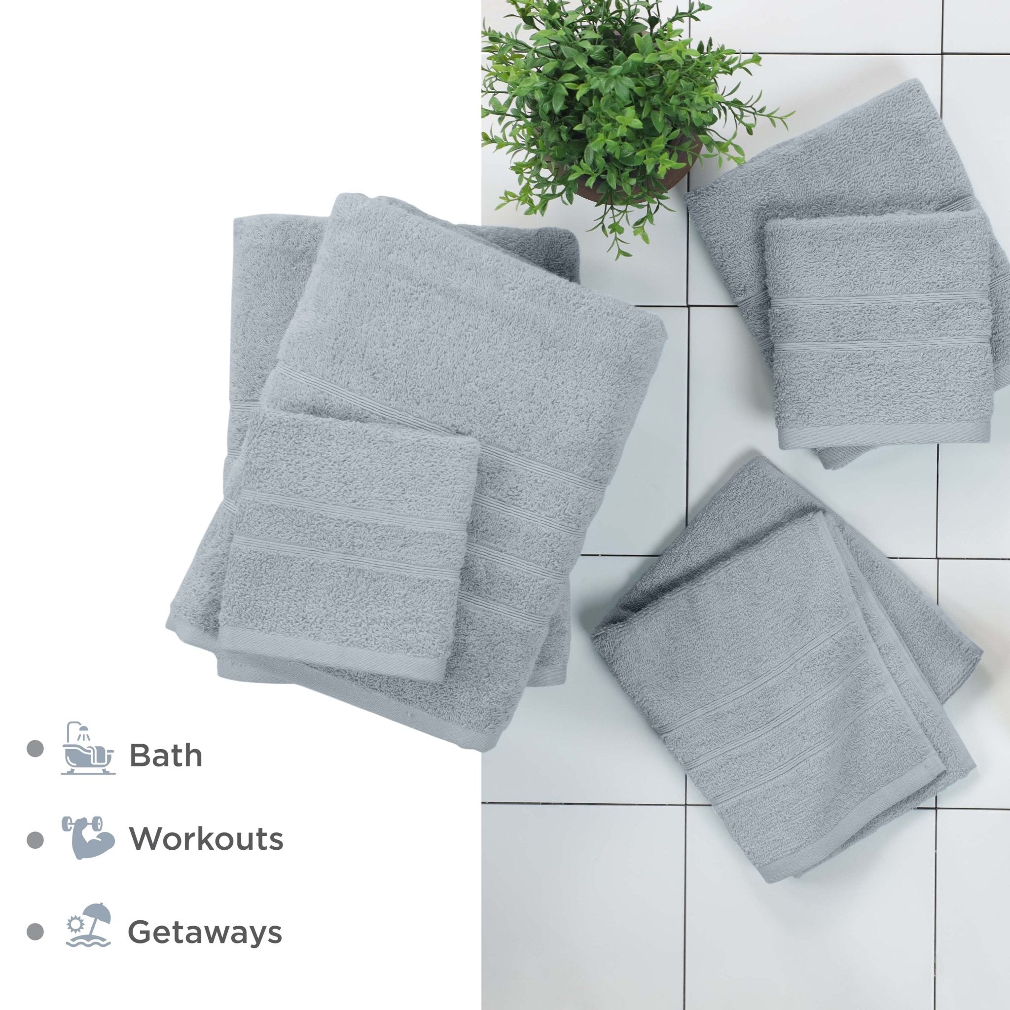 Martex Ultimate 100% Cotton Solid 6-Piece Towel Set
