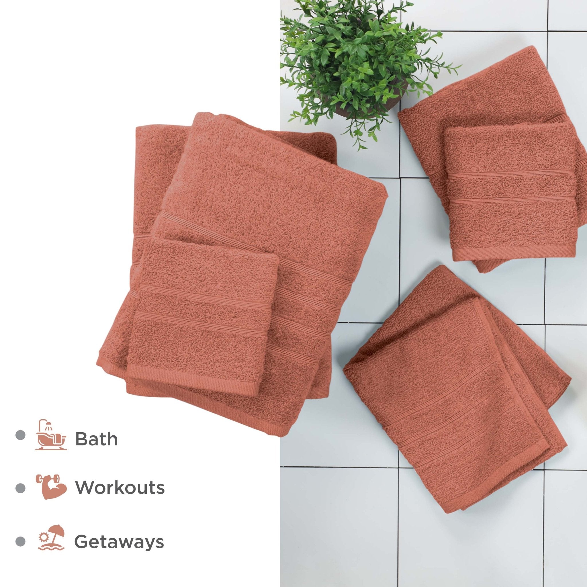 Martex Ultimate 100% Cotton Solid 6-Piece Towel Set
