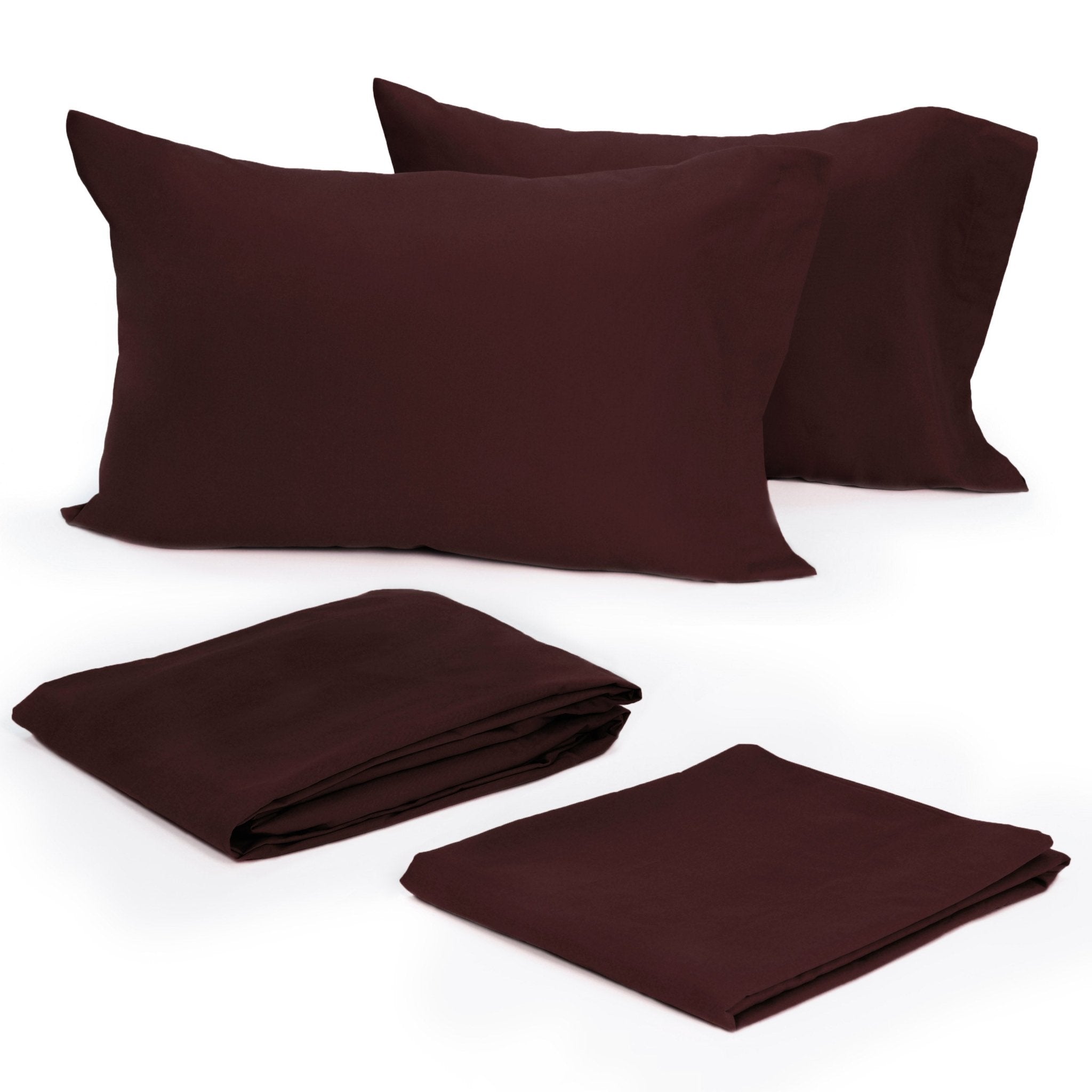 Modern Living Solid Color 300 Thread Count 100% Cotton Sateen Sheet Set
