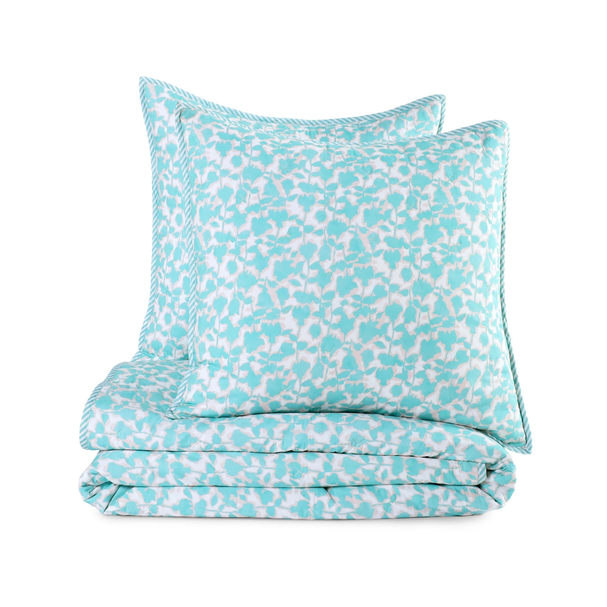 Southern Tide Ashley Harbor Aqua Quilt and Euro