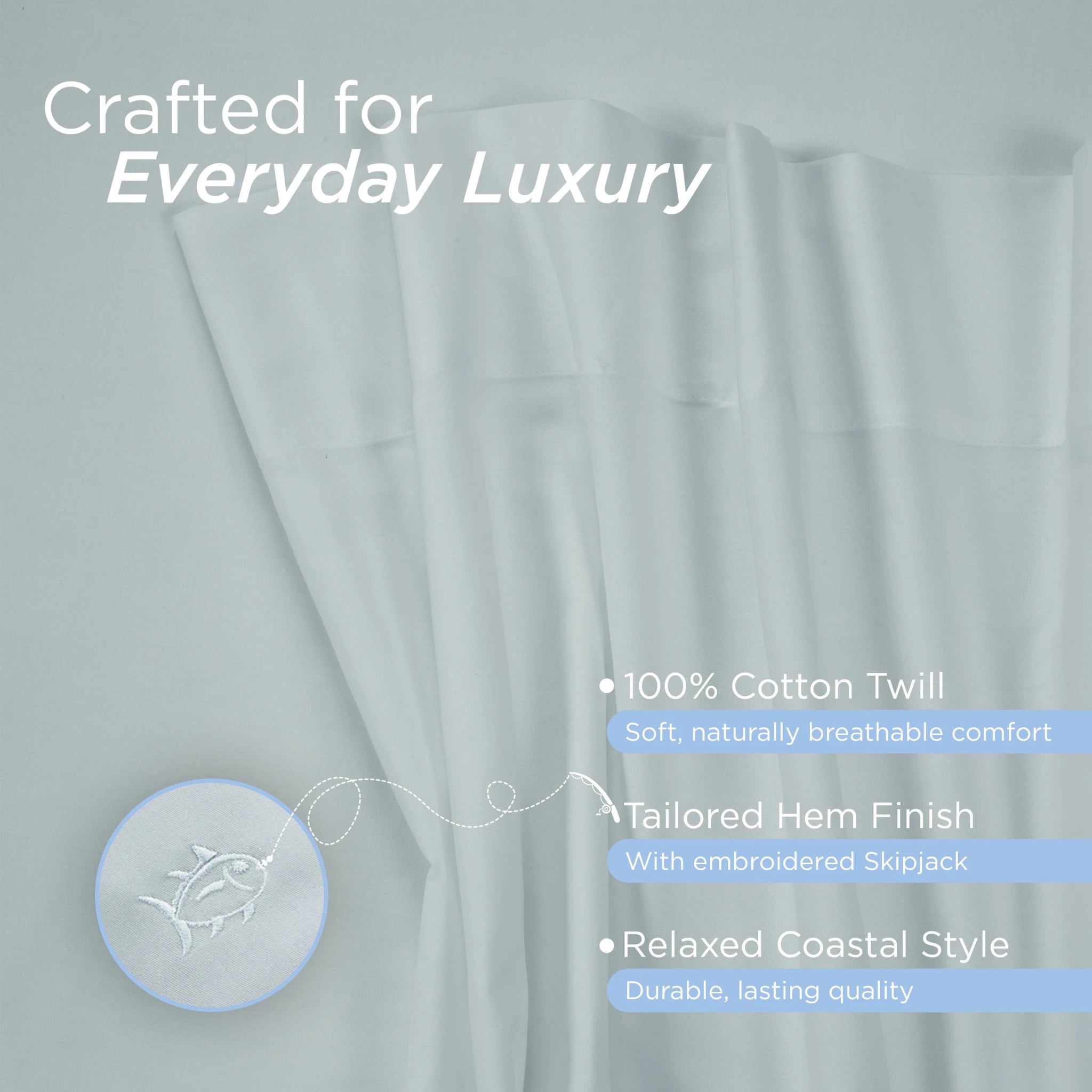 Southern Tide Cotton Twill 300 Thread Count Sheet Set
