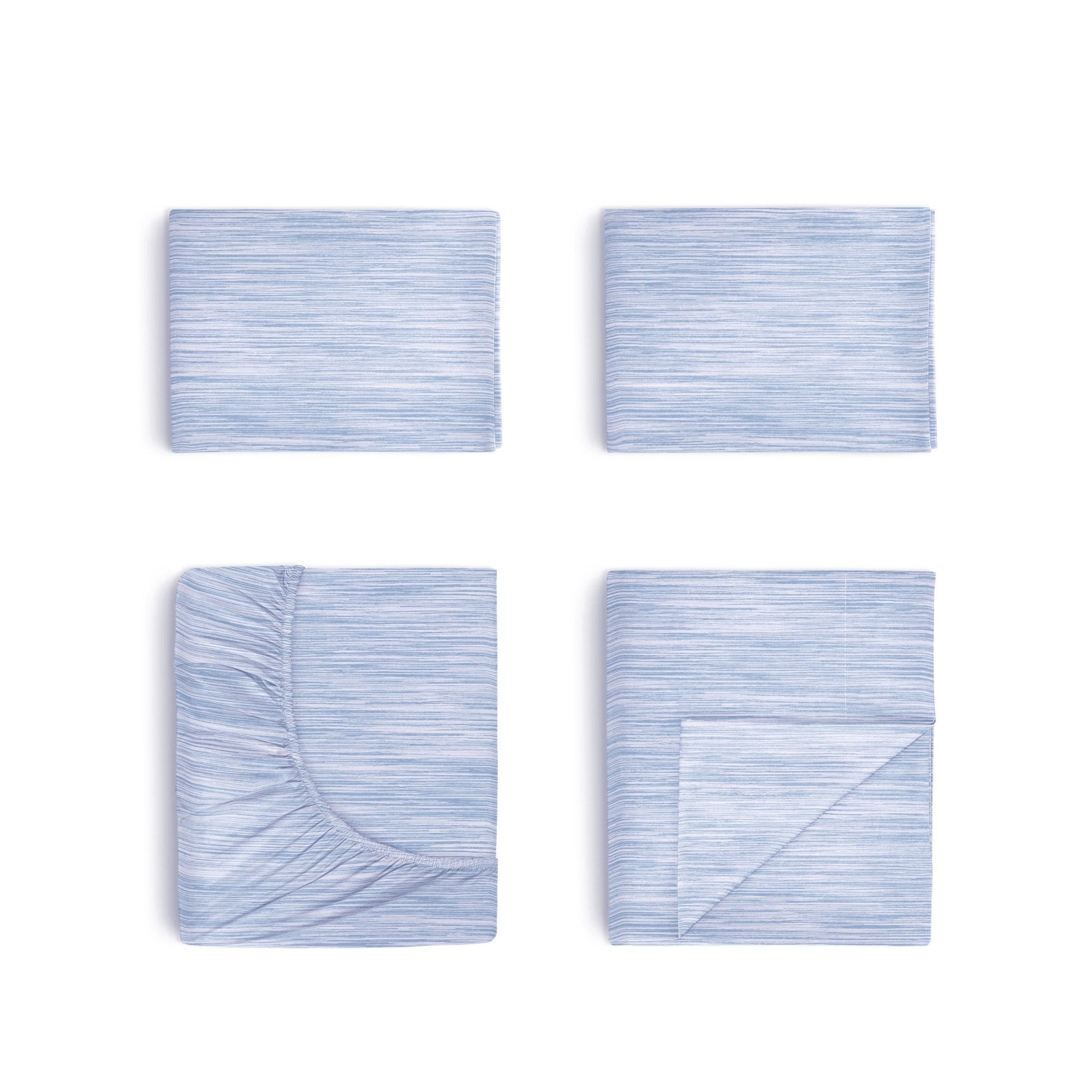 Southern Tide Distressed Stripe Blue Sheet Set