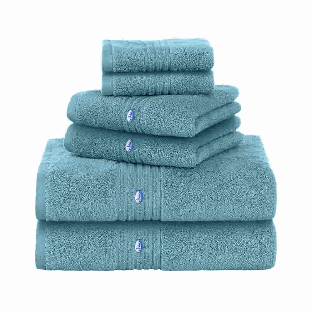 Southern Tide Performance 5.0 Cotton Durable 6-Piece Bath Towel Set