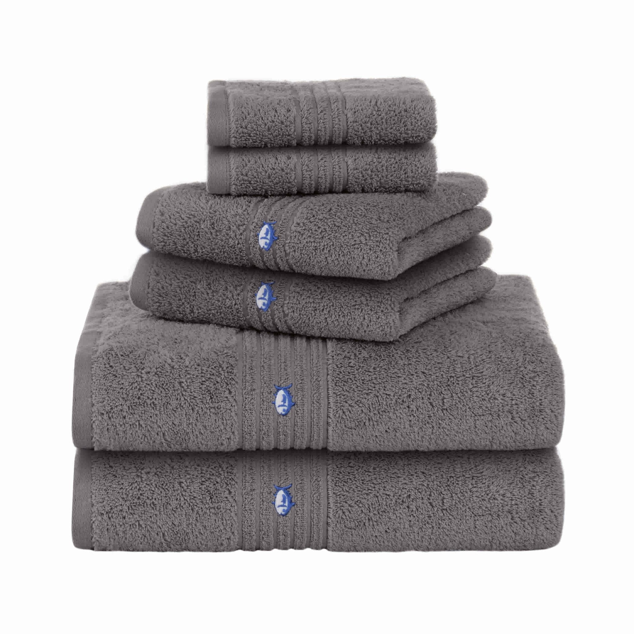 Southern Tide Performance 5.0 Cotton Durable 6-Piece Bath Towel Set