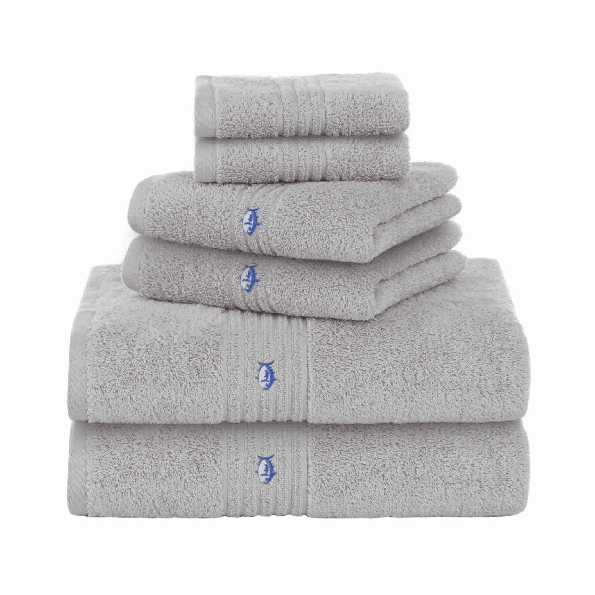 Southern Tide Performance 5.0 Cotton Durable 6-Piece Bath Towel Set